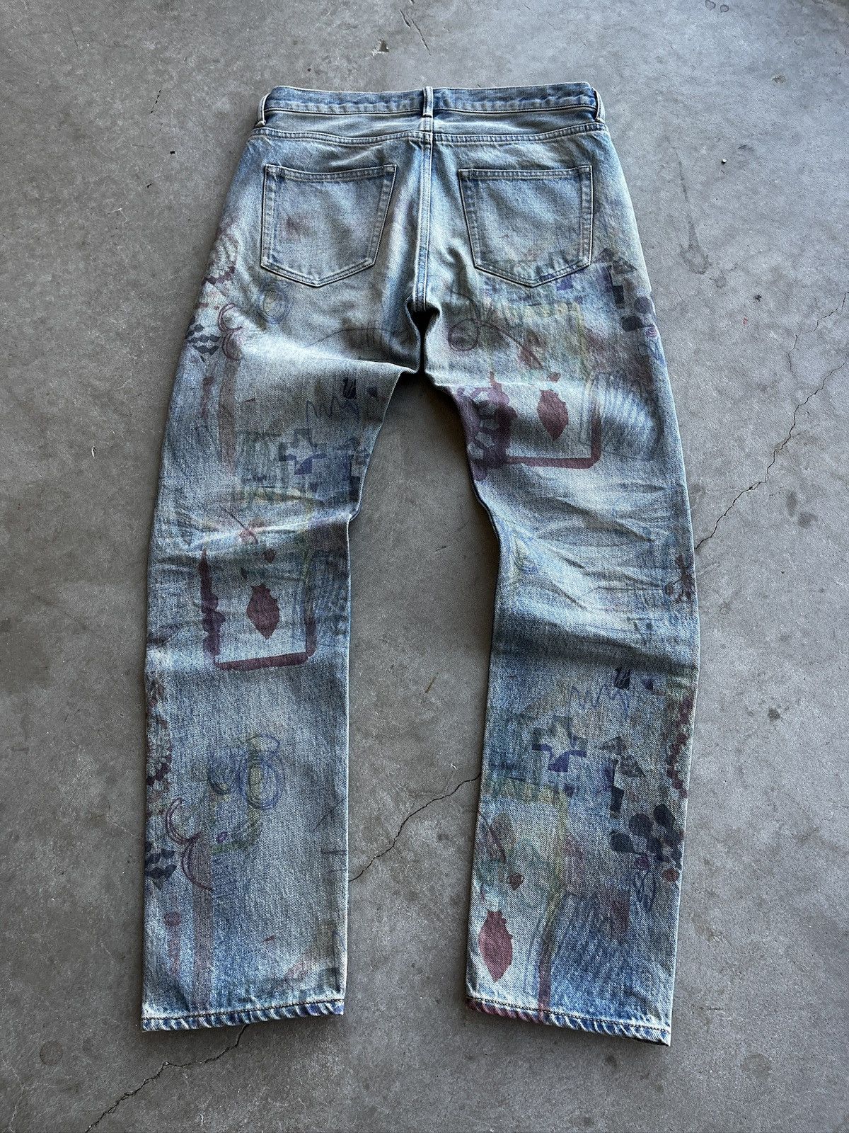 John Elliott John Elliot Daze Scribble Jeans (unisex) Size US 32 / EU 48 - 2 Thumbnail