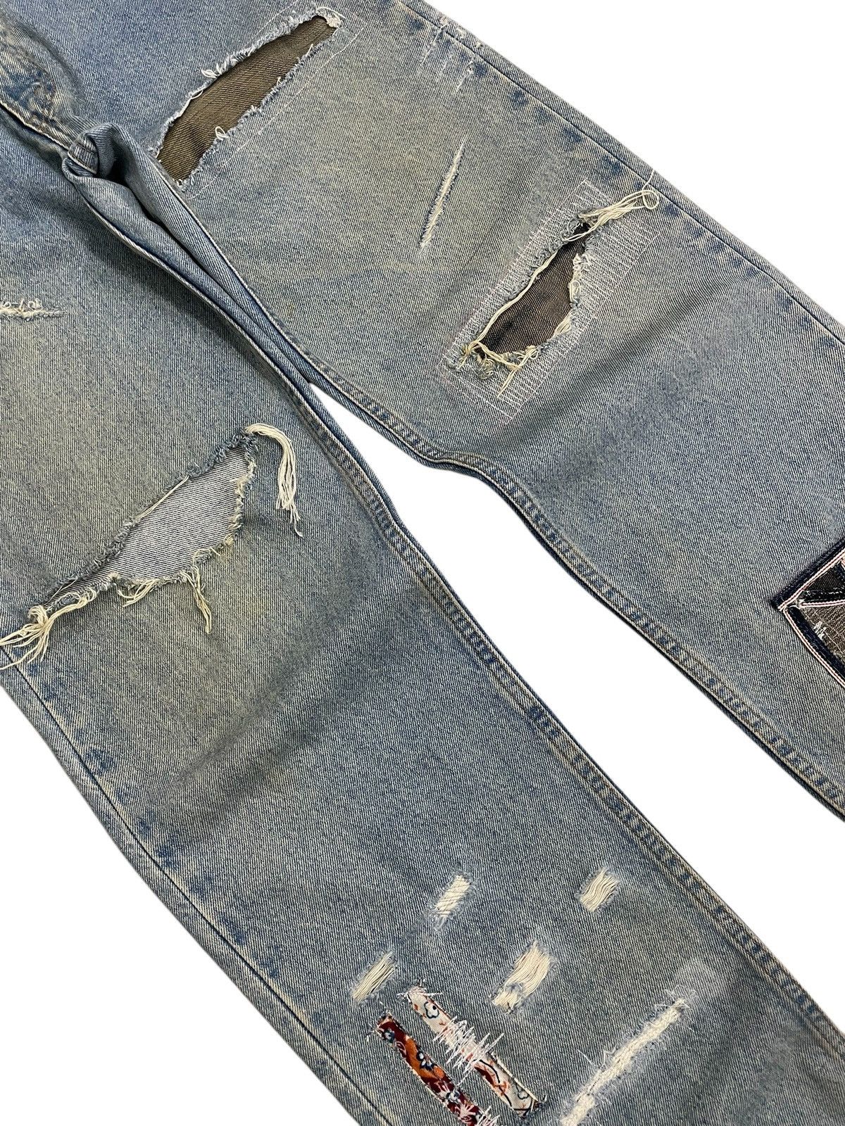 Levi's Levis Orange Tab Local Designer Art Life Selvedge Rework Size US 30 / EU 46 - 4 Thumbnail
