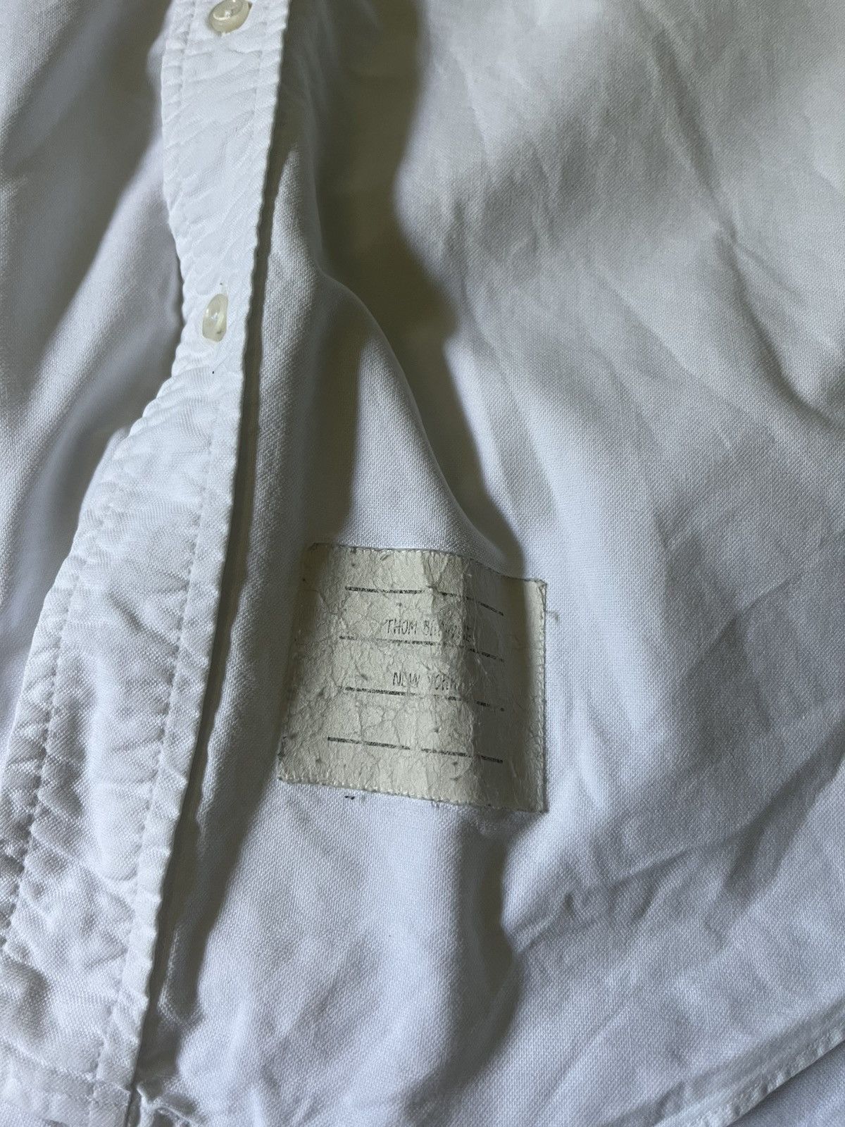 Thom Browne Thom Brown white button up shirt cotton Size US L / EU 52-54 / 3 - 4 Thumbnail