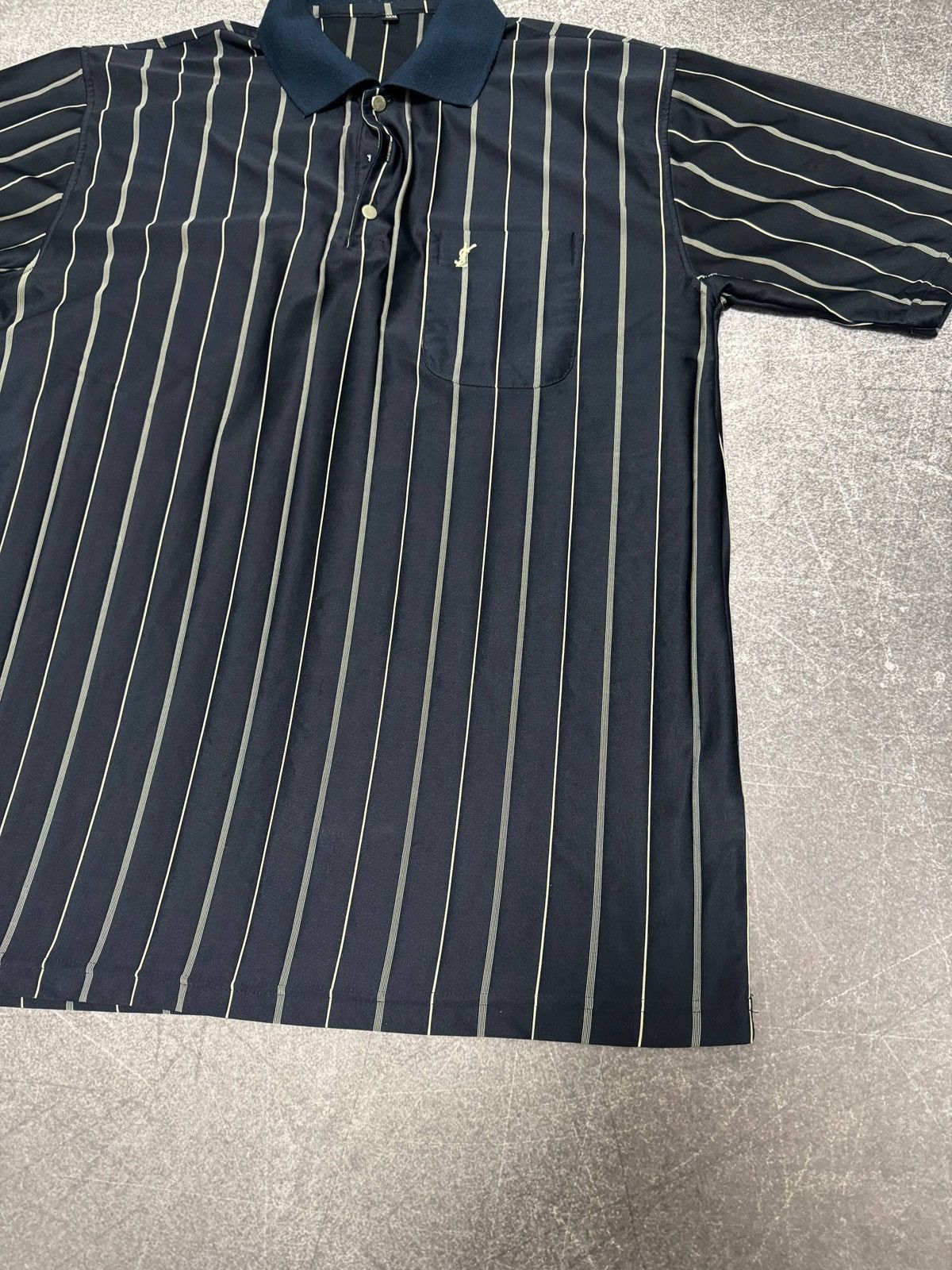 Yves Saint Laurent Vintage Yves Saint Laurent YSL Silk Polo Shirt Size US XL / EU 56 / 4 - 9 Thumbnail
