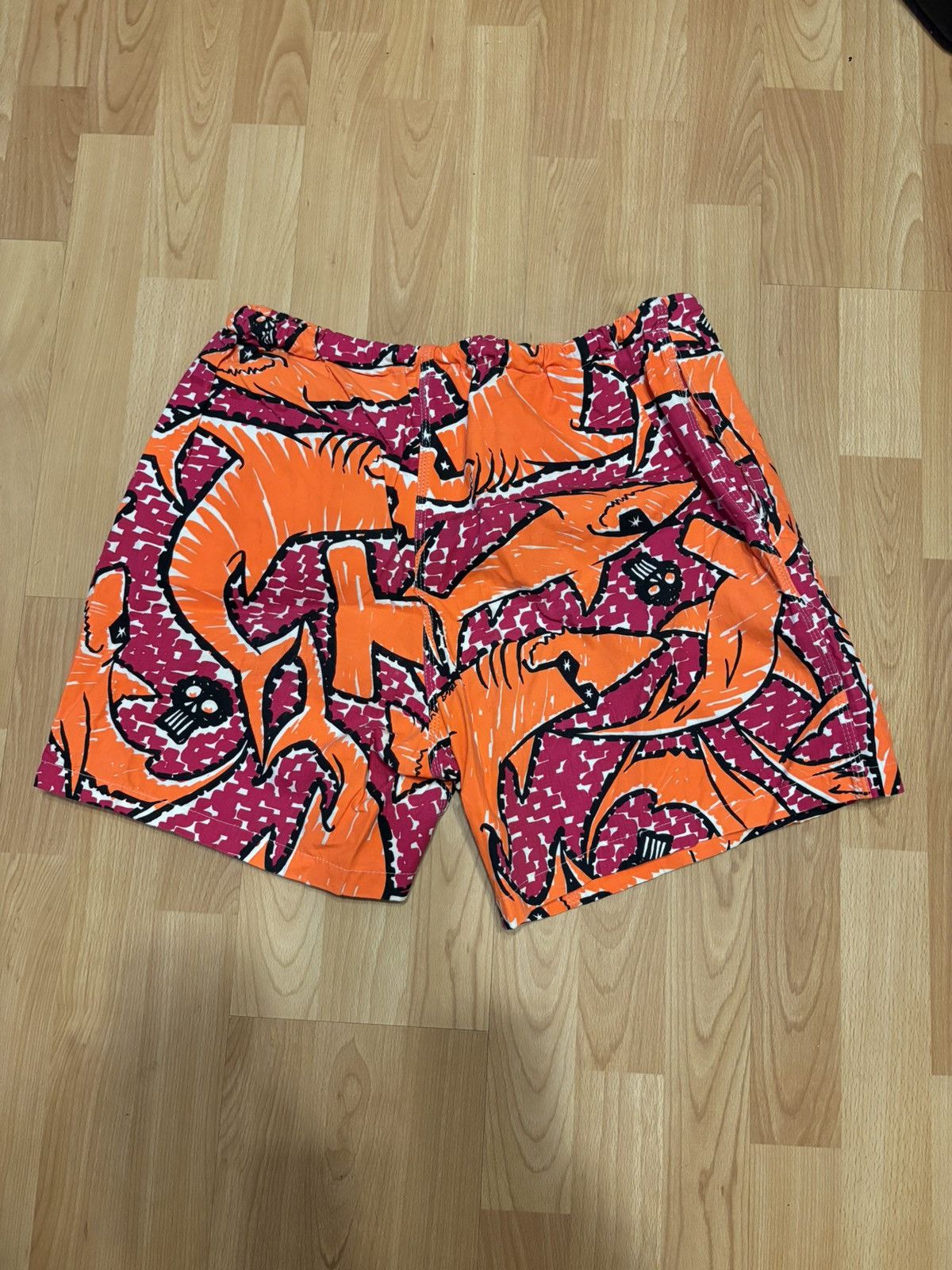 Vintage Vintage Danger Shark Attack Shorts 90’s Aussie Surf Wear Size US 32 / EU 48 - 2 Thumbnail