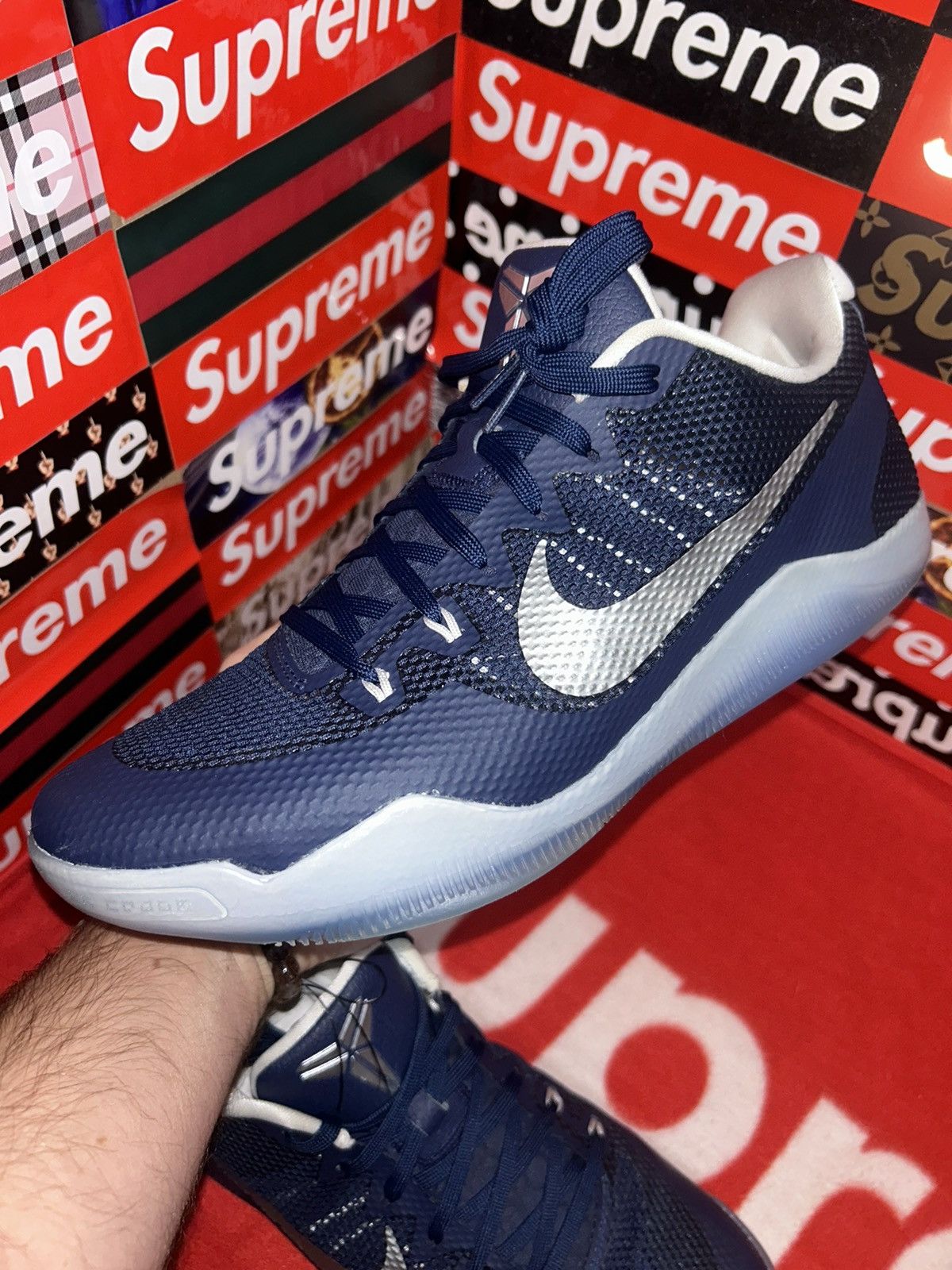 Nike Nike Kobe 11 XI Team Bank Midnight Navy 856485-442 size 12 Size US 12 / EU 45 - 9 Thumbnail