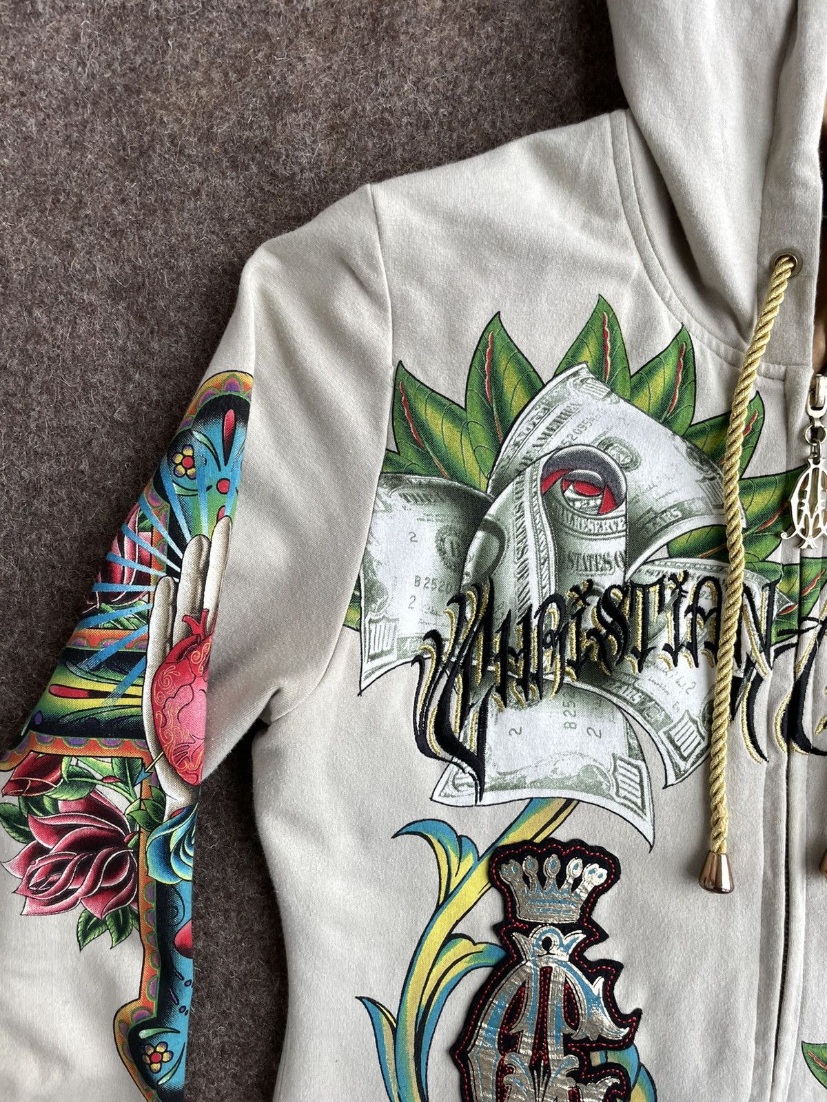 Christian Audigier Christian Audigier Zip Hoodie Size L / US 10 / IT 46 - 6 Thumbnail