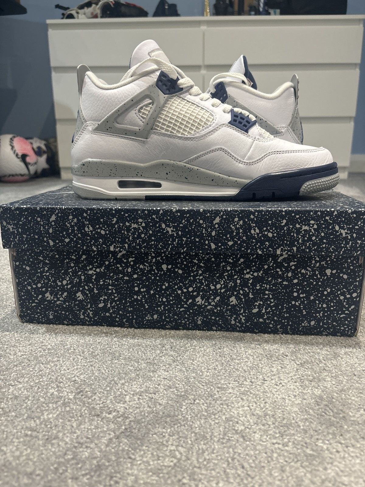 Jordan Brand × Nike Air Jordan four midnight navy Size US 9.5 / EU 42-43 - 7 Thumbnail