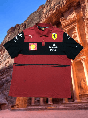 Ferrari × Puma Vintage T-Shirt Puma x Ferrari polo logo marlboro Y2K Size US XL / EU 56 / 4 - 1 Thumbnail