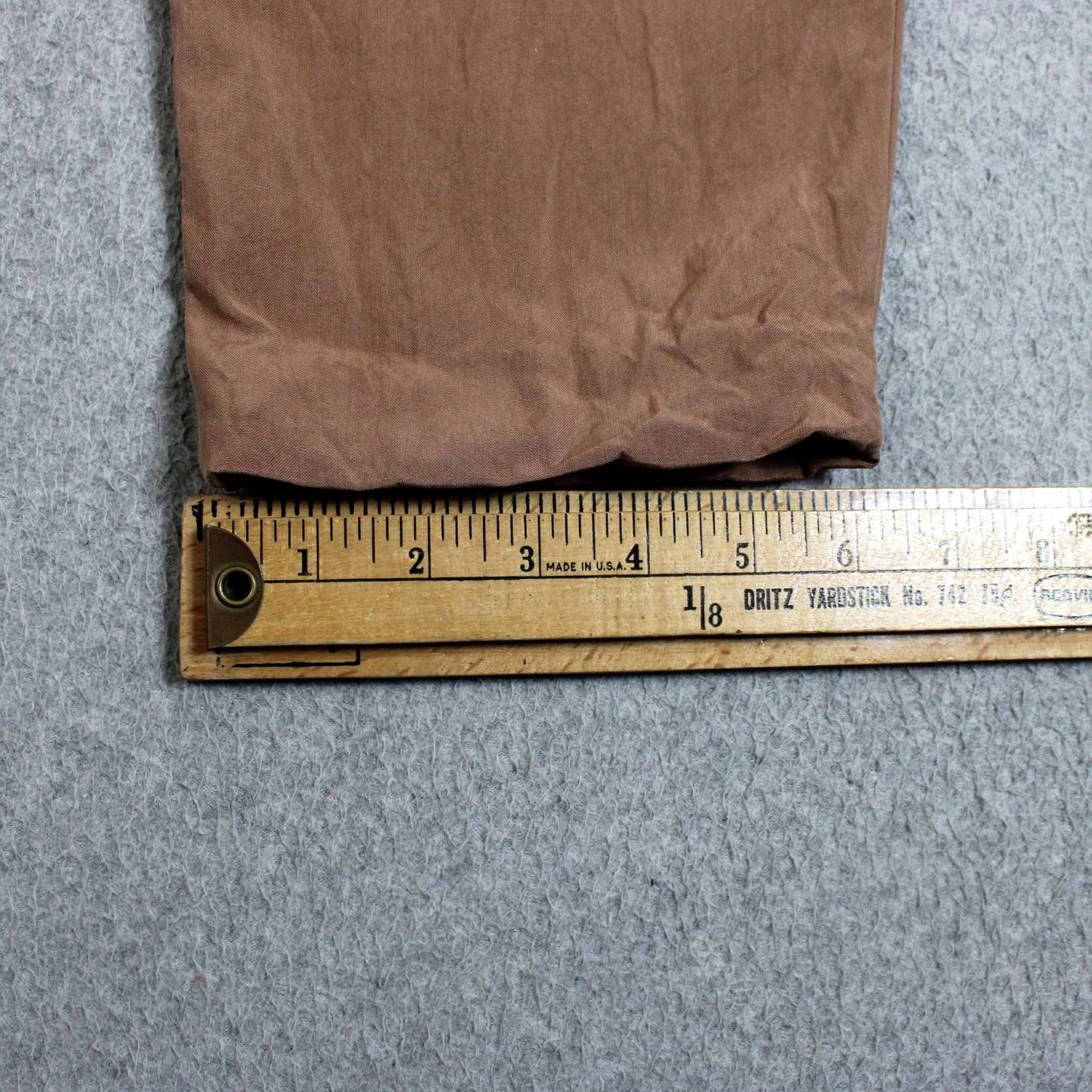 Calvin Klein VINTAGE Calvin Klein Silk Pants Women 14 Brown Pleated Tapered Ankle Office Quiet Luxury 90s Womens Pants Size 36" / US 14 / IT 50 - 6 Thumbnail