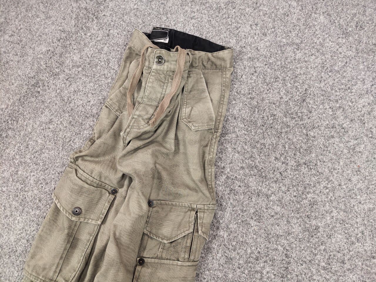 Japanese Brand Vintage 90's junya watanabe style Cargo Baggy camo Pants Size US 33 - 4 Thumbnail