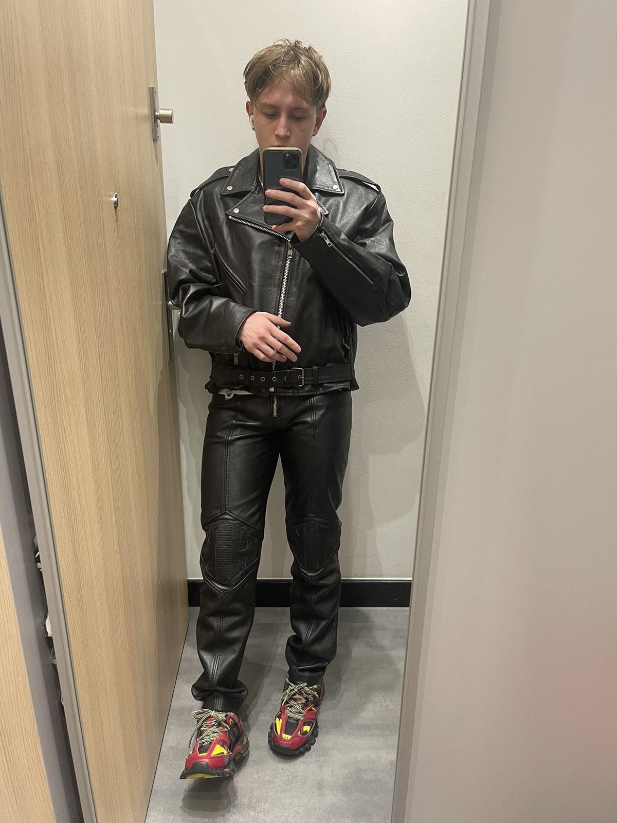 Leather Vintage Highway Black Racing Real Cow Leather Biker Jacket Size US L / EU 52-54 / 3 - 3 Thumbnail
