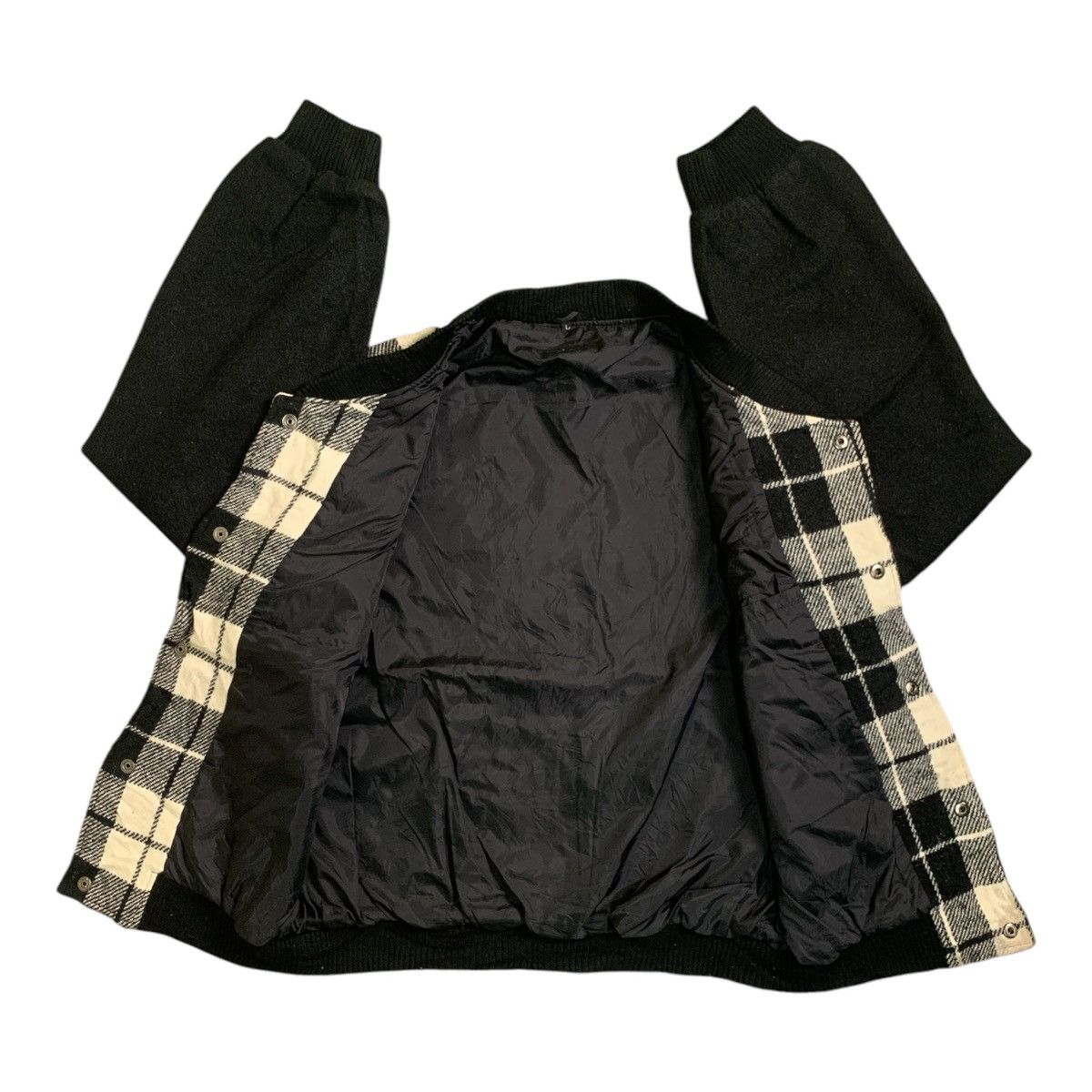 Vintage Rare Design Vintage Checkered Bombers Jackets Size L / US 10 / IT 46 - 3 Thumbnail