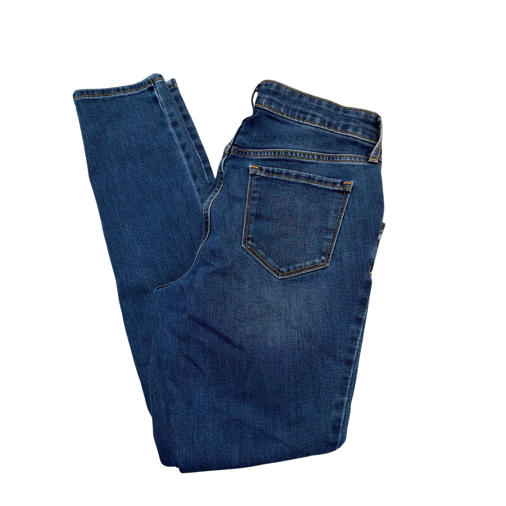 Old Navy Old Navy Maternity Rockstar Super Skinny Jeans Front Low Pan Size 28" / US 6 / IT 42 - 4 Thumbnail