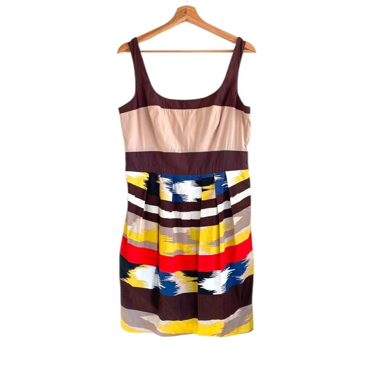 MAX&Co. MAX AND CLEO ABSTRACT SOUTHWESTERN MINI DRESS 12 RED BROWN Size XL / US 12-14 / IT 48-50 - 1 Thumbnail