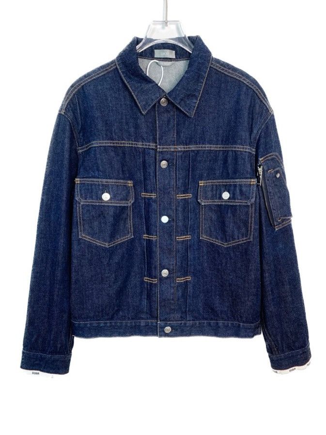 Dior Dior Washed Denim Jacket Size US XXS / EU 40 - 1 Thumbnail
