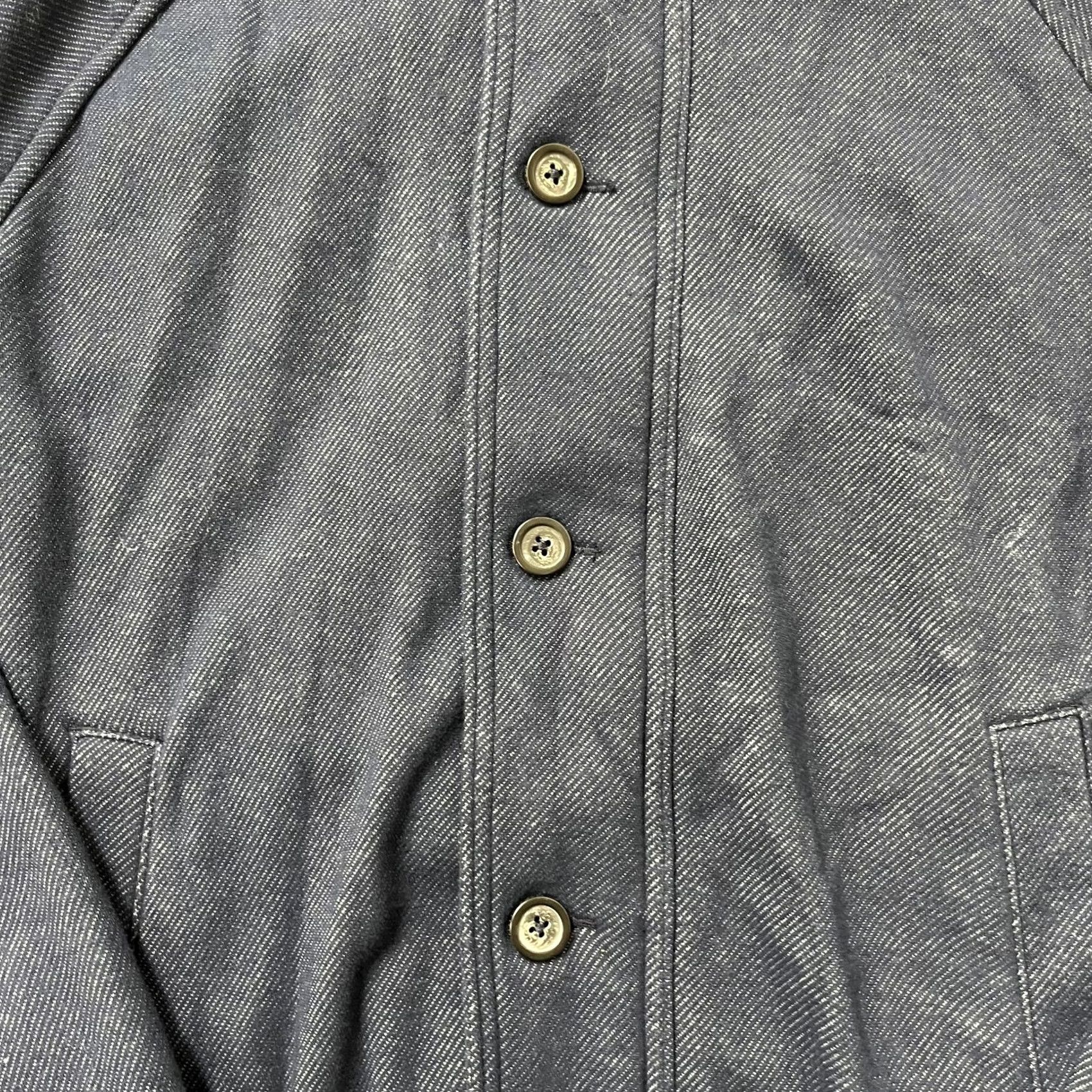Marcs Marc Anthony Jacket Mens S Blue Herringbone Fleece Lined Bomber Full Zip Casual Size US S / EU 44-46 / 1 - 2 Thumbnail