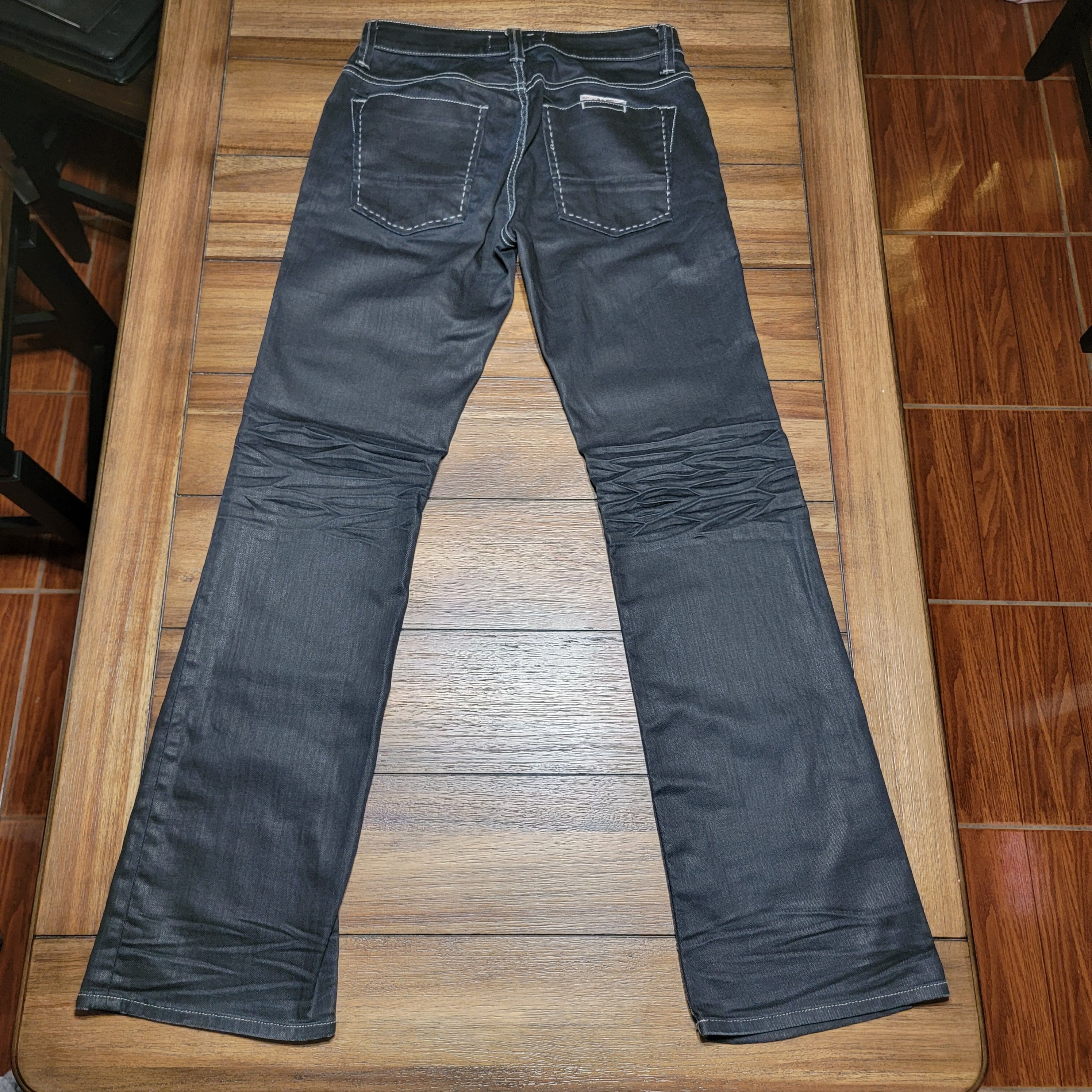 Hudson Hudson Black Denim Jeans w/ Button Fly - Size 32 Size 32" / US 10 / IT 46 - 4 Thumbnail