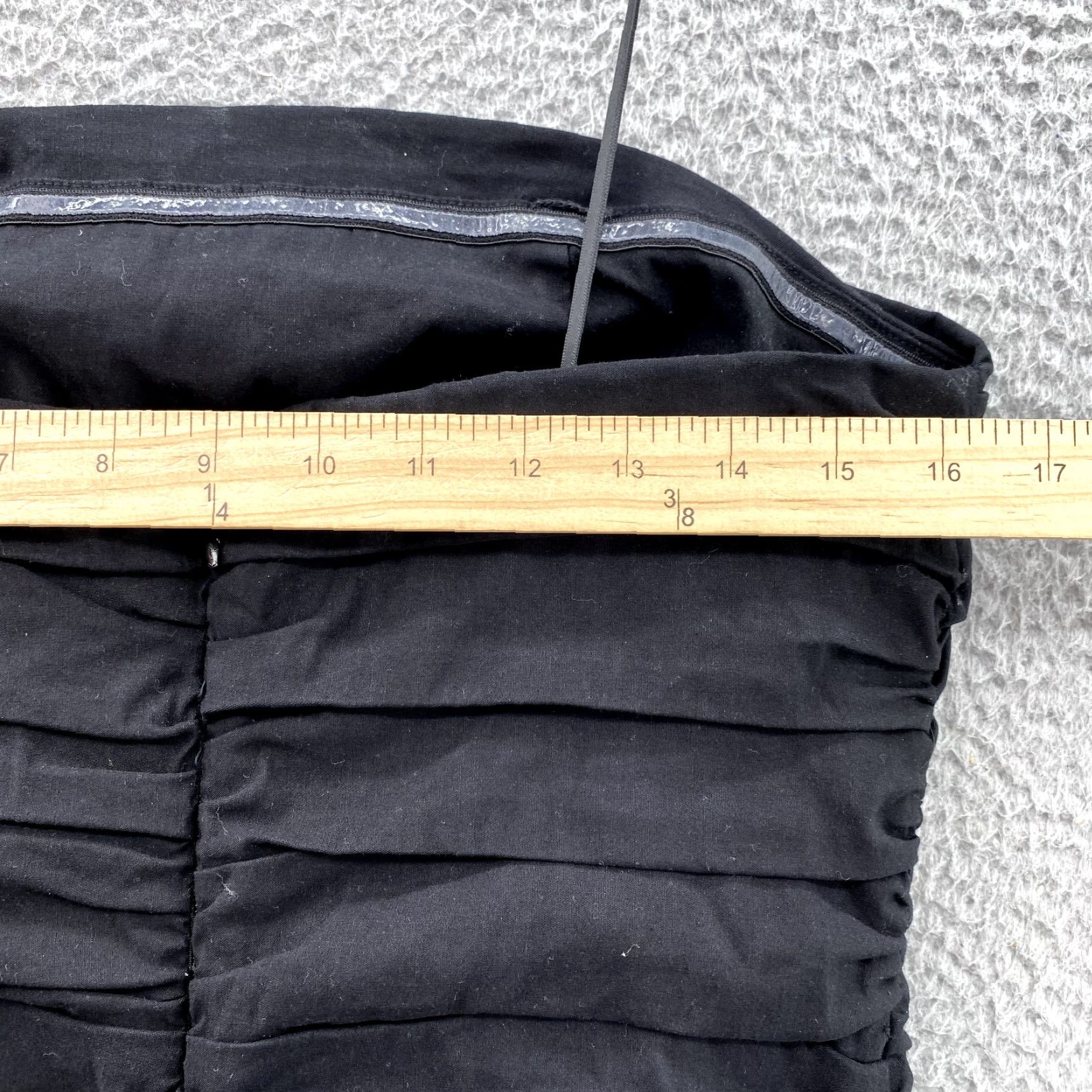 Anthropologie VINTAGE Anthropologie Dress Women's Large Black Mini Ruched Going Out Disco Goth Wedding Size L / US 10 / IT 46 - 5 Thumbnail