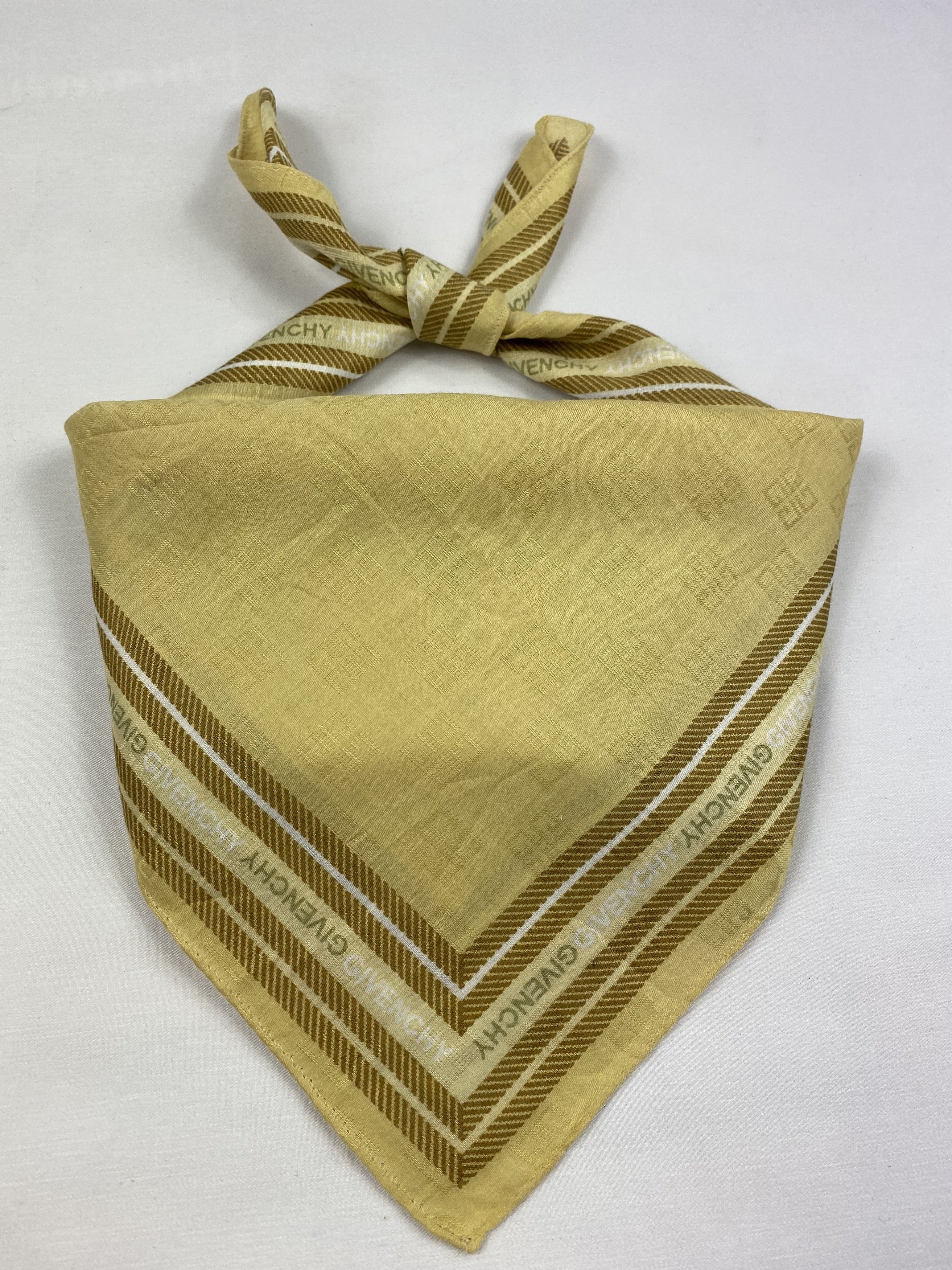 Vintage Givenchy Monogram Handkerchief / Bandana / Neckerchief Size ONE SIZE - 1 Thumbnail