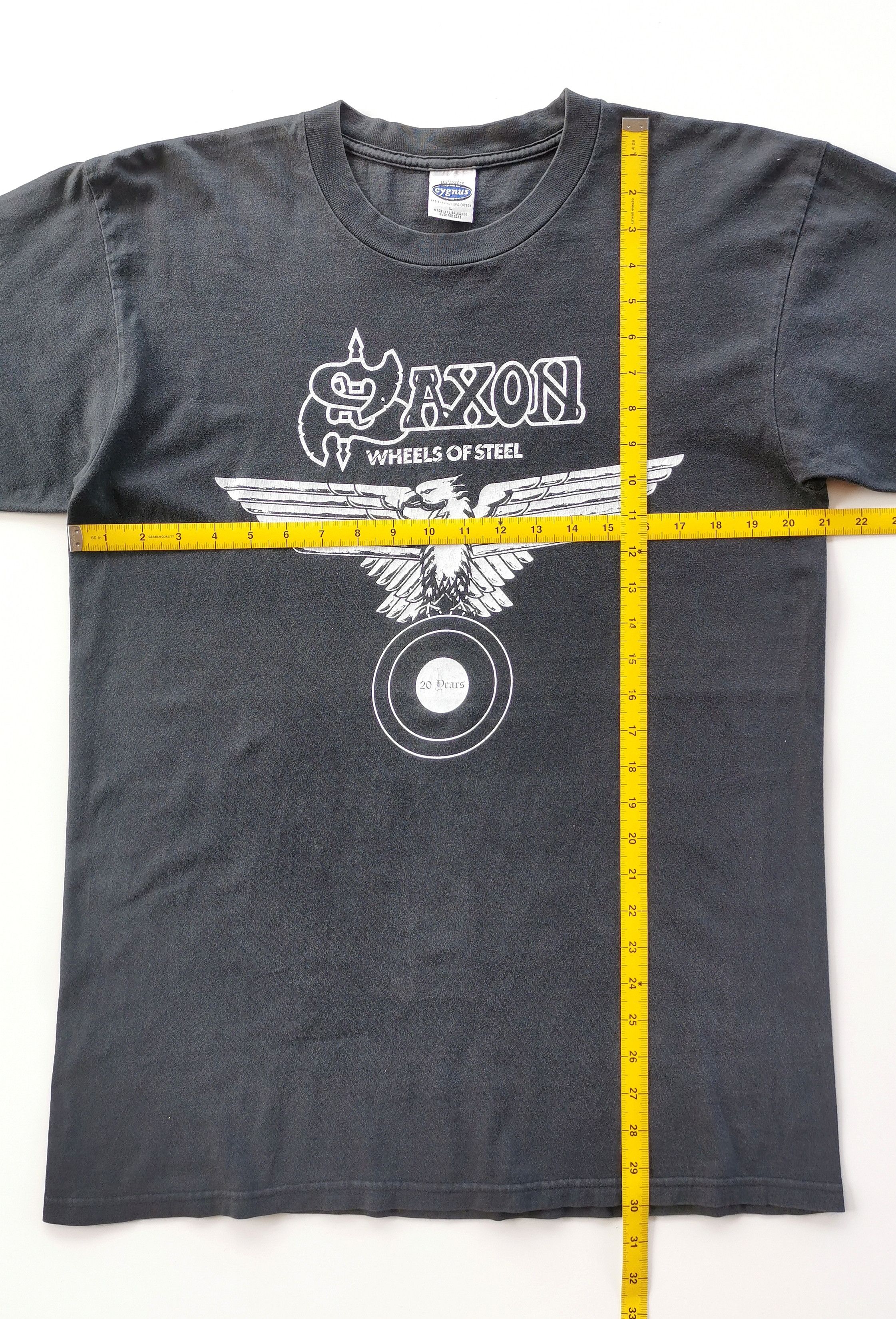 Band Tees Vintage Saxon Heavy Metal Band Tshirt Size US L / EU 52-54 / 3 - 6 Thumbnail