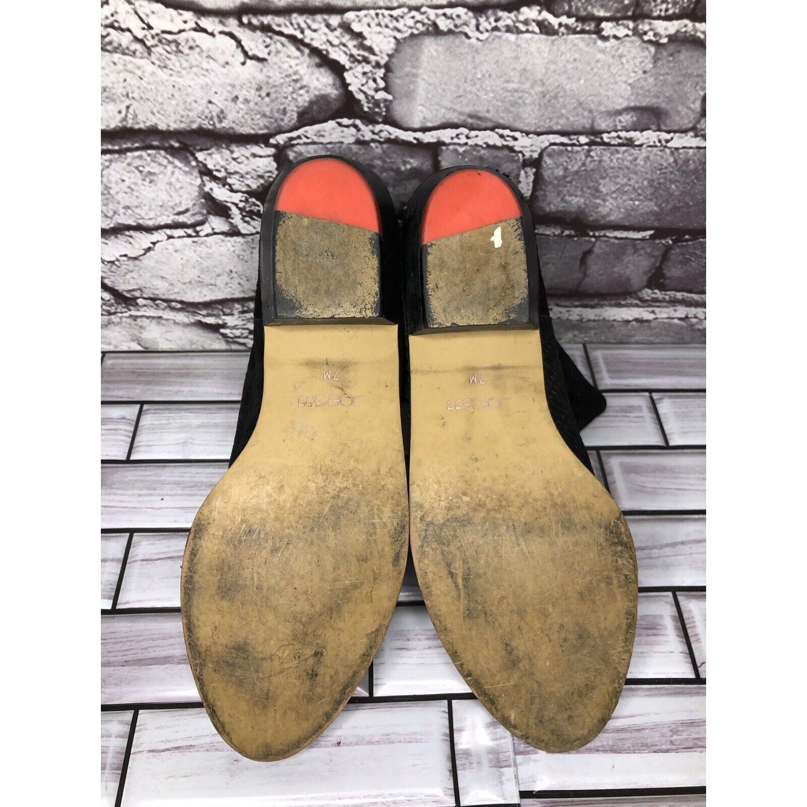 Joe's Joe's Black Suede Leather Western Casual Pull On Heel Boots Size US 7 / IT 37 - 8 Thumbnail