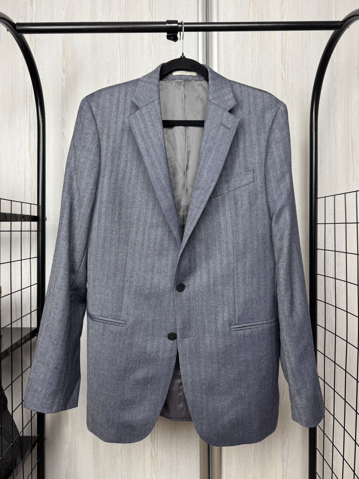 Chester Barrie Chester by Chester Barrie Saville Row herringbone blazer Size 40L - 1 Thumbnail