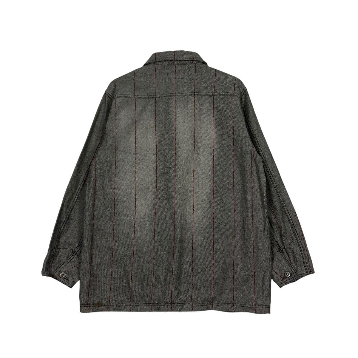 Japanese Brand VINTAGE HICKORY CHORE STRIPED JACKET ELECTRONIC ISSEYMIYAKE Size US L / EU 52-54 / 3 - 10 Thumbnail