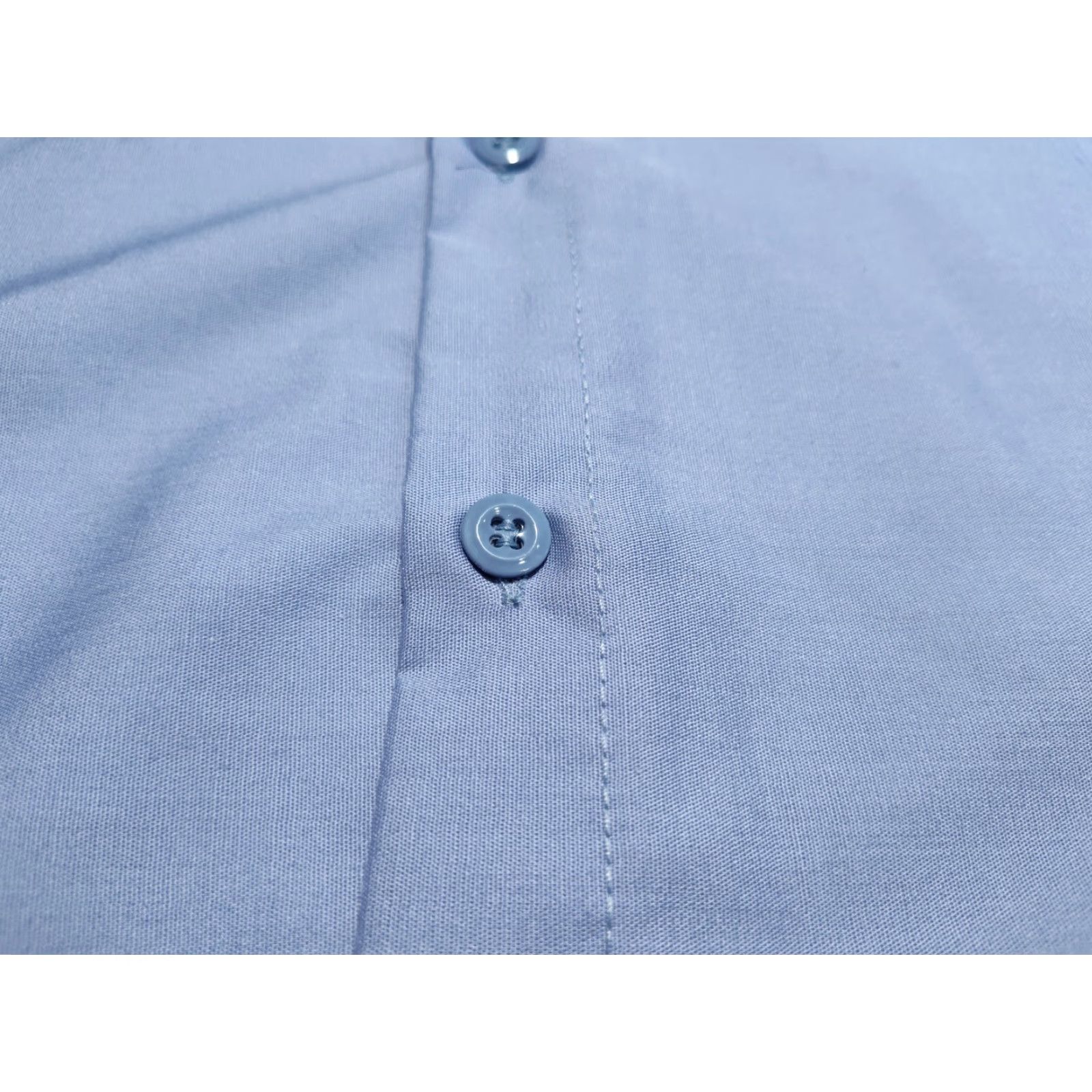 Red Kap Vintage Yes Red Kap SP24LB7 Men’s Shirt Blue Work Shirt Short Sleeve Button-Up Made In USA EUC M Size US M / EU 48-50 / 2 - 3 Thumbnail