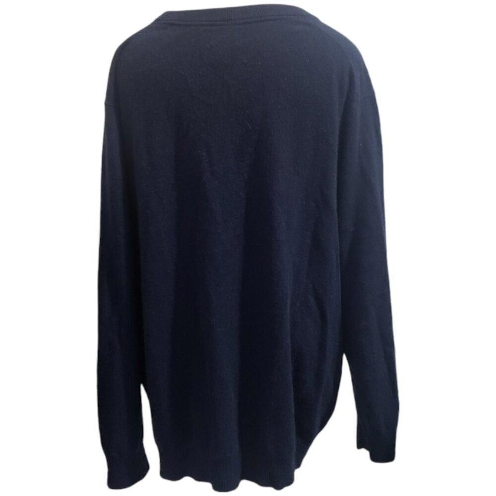 Lands' End CT1926 Lands End Men's navy Cashmere Sweater 2XL 50-52 Size US M / EU 48-50 / 2 - 5 Thumbnail