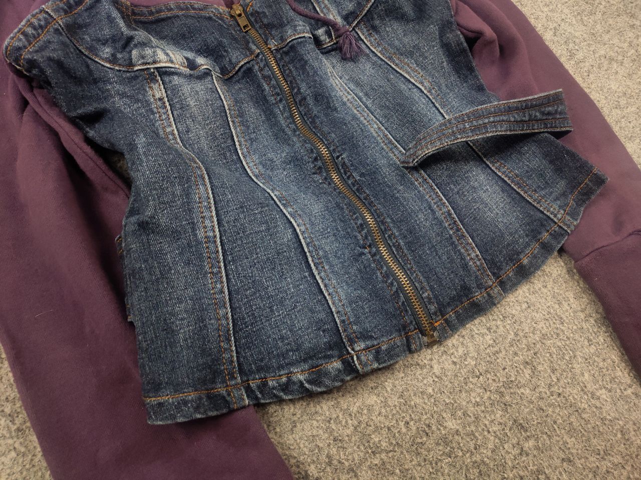If Six Was Nine Vintage Y2K Miss zip-up Cropped Hoodie corset Hysteric Style Size M / US 6-8 / IT 42-44 - 5 Thumbnail