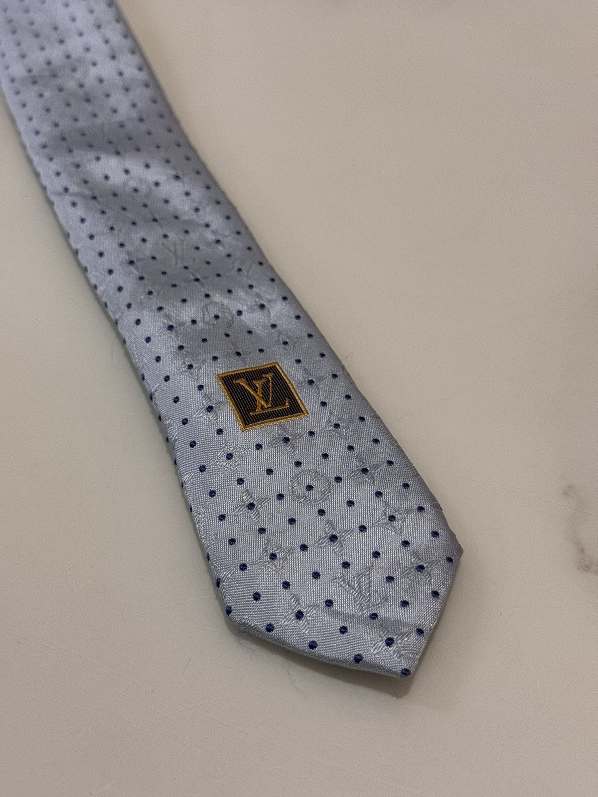 Louis Vuitton Louis Vuitton Neck Tie Spell Out Size ONE SIZE - 1 Thumbnail