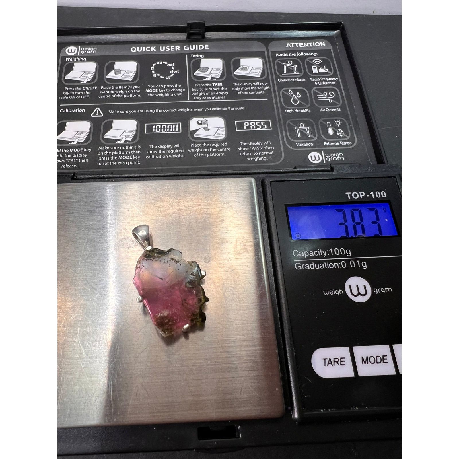 Other NEW Watermelon tourmaline slice 925 pendant 3.83 grams Size ONE SIZE - 11 Thumbnail