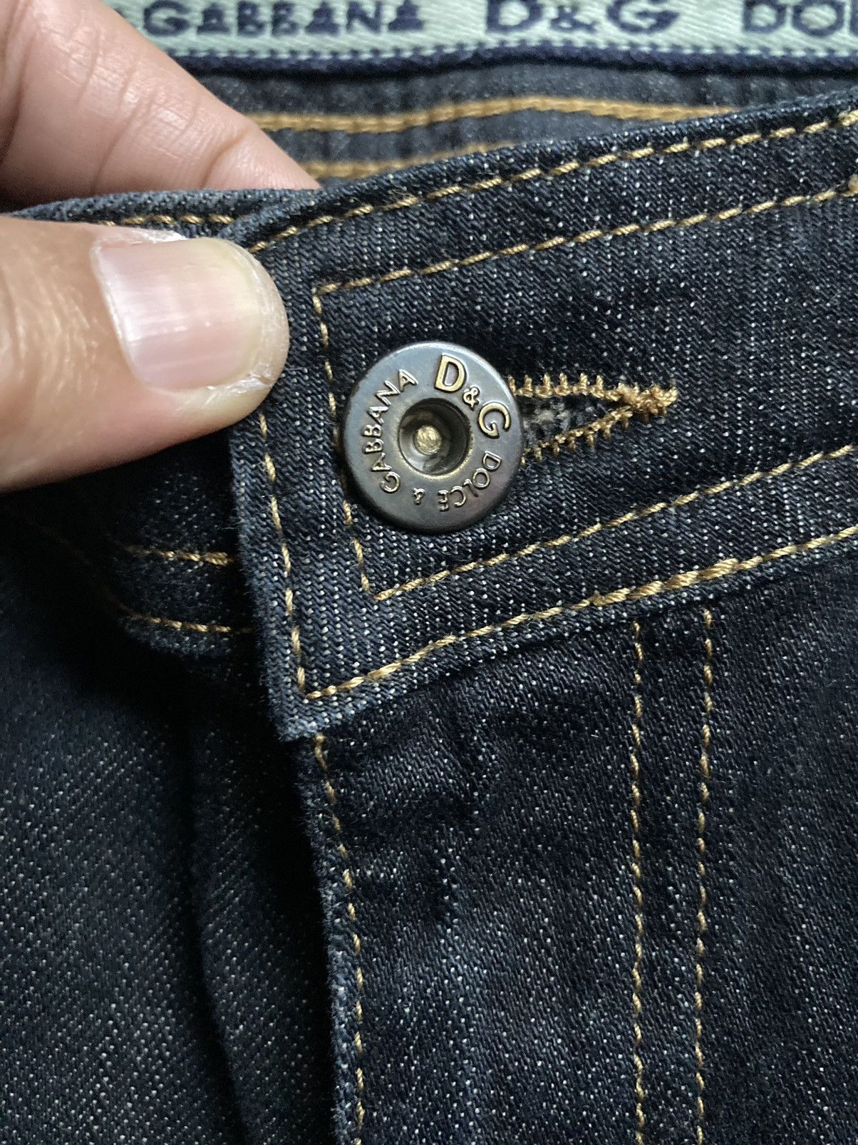 Dolce & Gabbana Dolce & Gabbana Bootcut Dark Blue Jeans Size 29" - 3 Thumbnail
