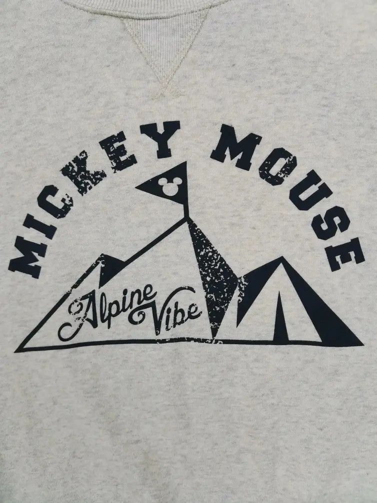 Japanese Brand × Mickey Mouse Rare!!! Mickey Mouse Alpine Vibe Big Logo Sweatshirt Size US M / EU 48-50 / 2 - 5 Thumbnail