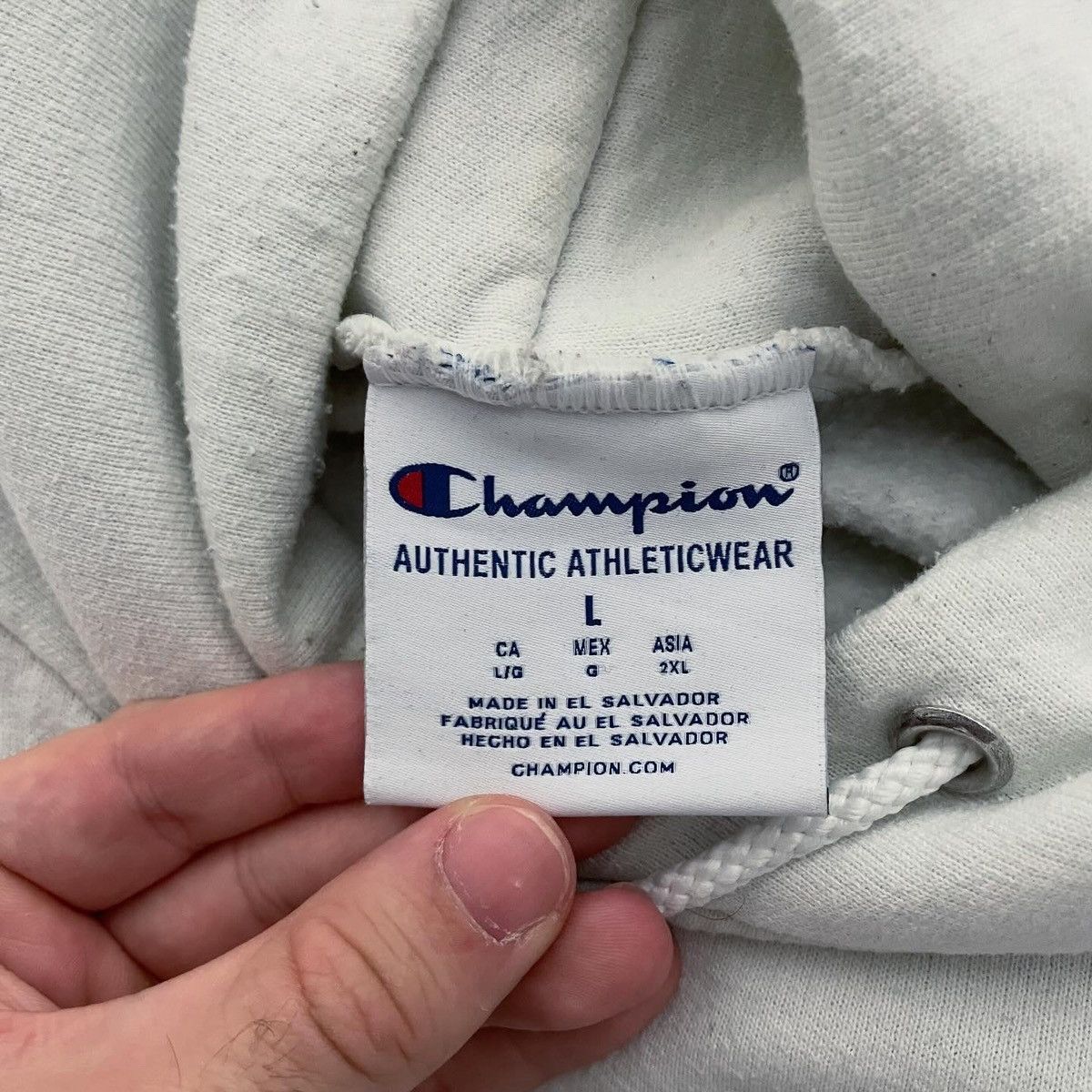Champion × Vintage Vintage 00s Champion Penn State Hoodie University White Size US L / EU 52-54 / 3 - 3 Thumbnail