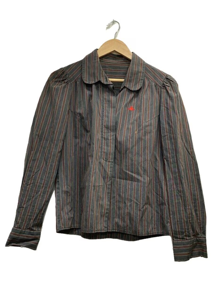 Vivienne Westwood Striped Orb Blouse Size L / US 10 / IT 46 - 1 Thumbnail