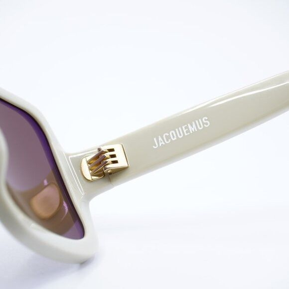 Jacquemus Jacquemus CABANA JAC/86 C2 Sunglasses Sand Square Frame Size ONE SIZE - 8 Thumbnail