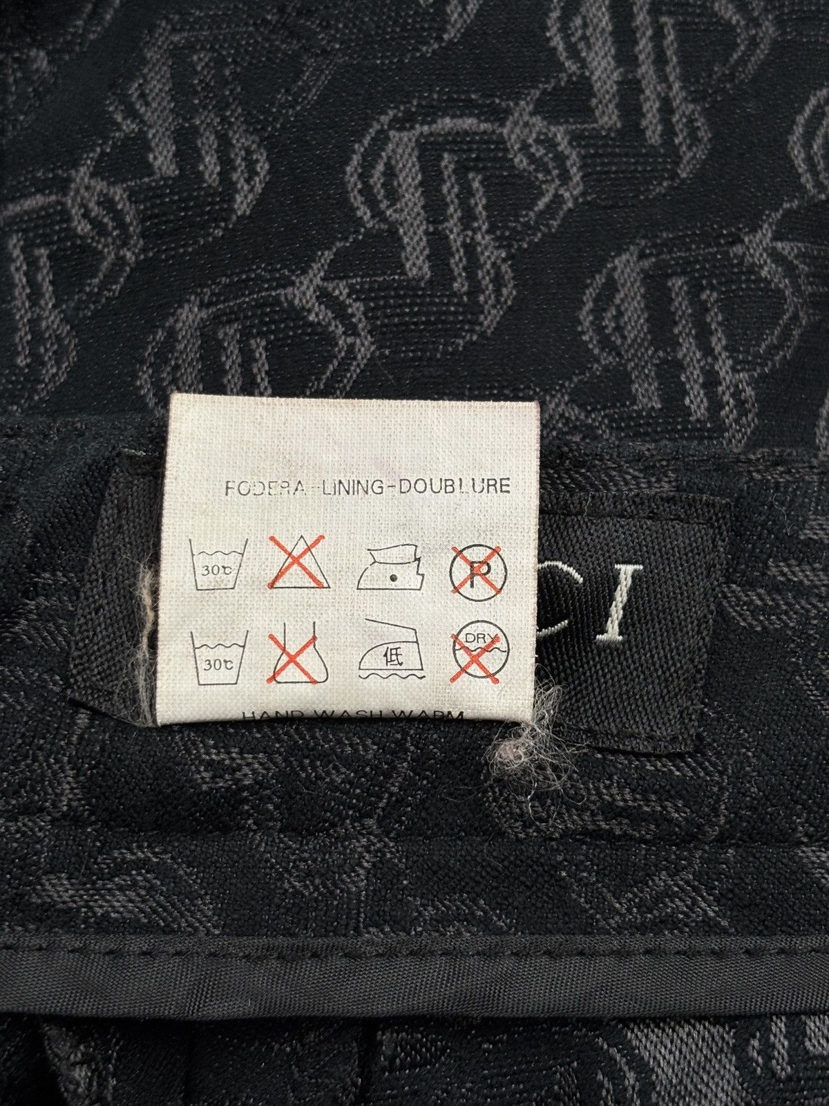 Gucci Tom Ford - 2000s Jacquard Pattern Trousers Size US 29 - 13 Thumbnail