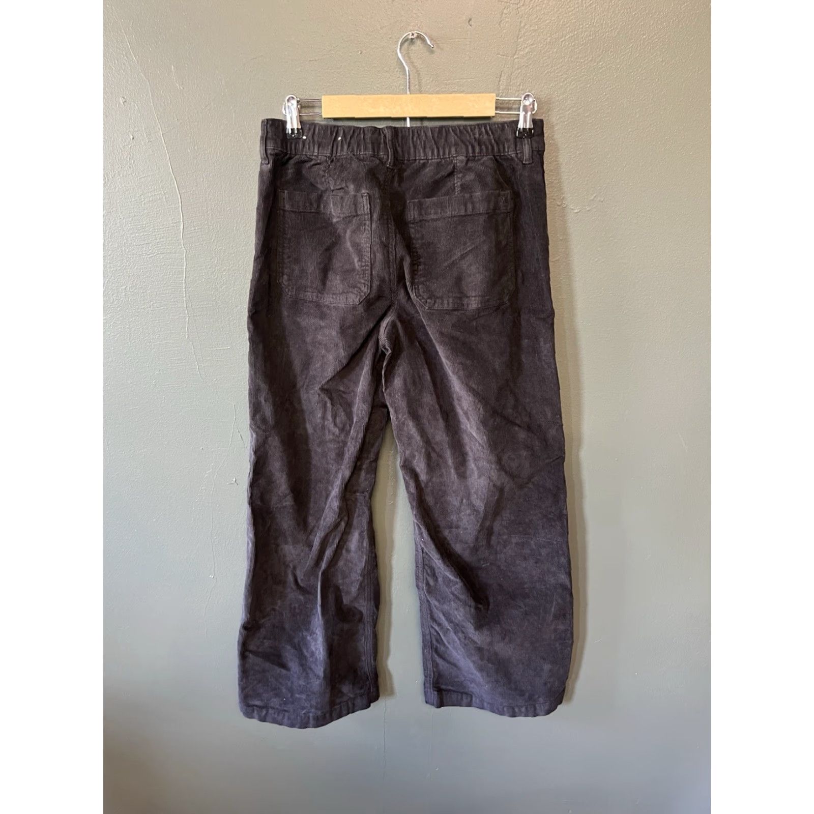 American Eagle Outfitters VINTAGE American Eagle Womens Pants Flared Corduroy Black 4 Regular Womens Size 27" / US 4 / IT 40 - 2 Thumbnail