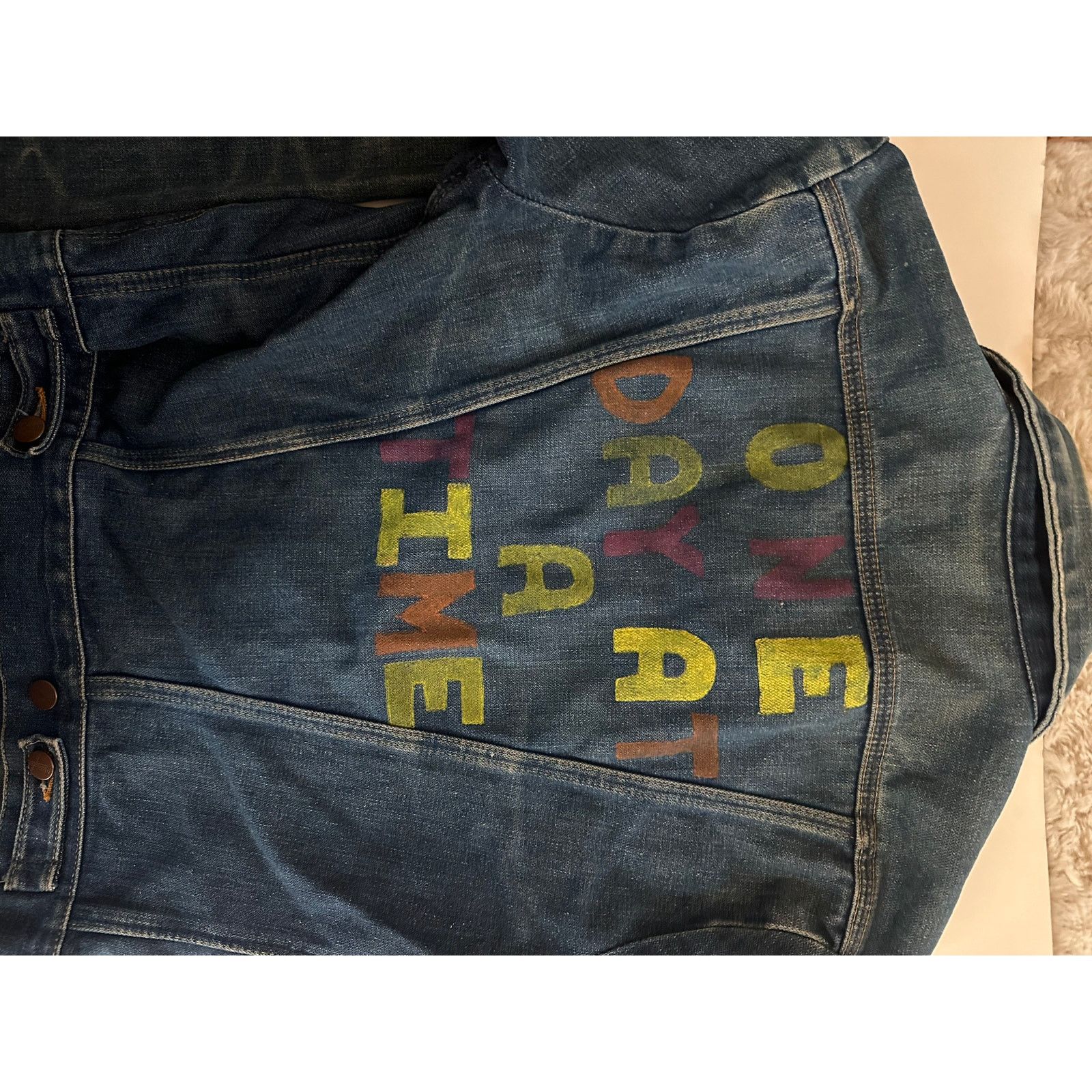 Wrangler RARE Vintage Wrangler 60s 70s Distressed Denim Jacket sz 36 Size US S / EU 44-46 / 1 - 18 Thumbnail