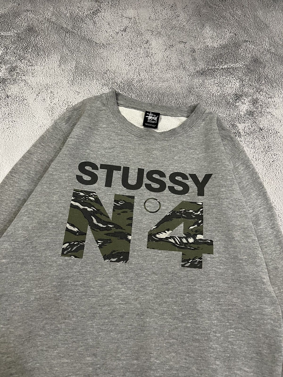 Stussy Vintage Y2k Stussy N4 Reflective Big Logo Sweatshirt 00’s Size US M / EU 48-50 / 2 - 4 Thumbnail