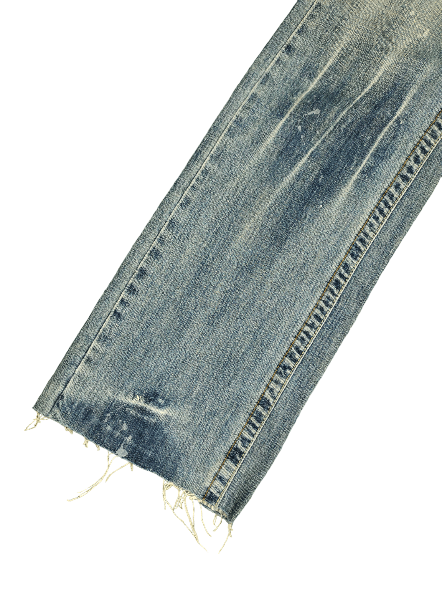 If Six Was Nine Flare Jeans Clichy Release Hem Faded Low Rise Boot Cut Size US 31 - 9 Thumbnail