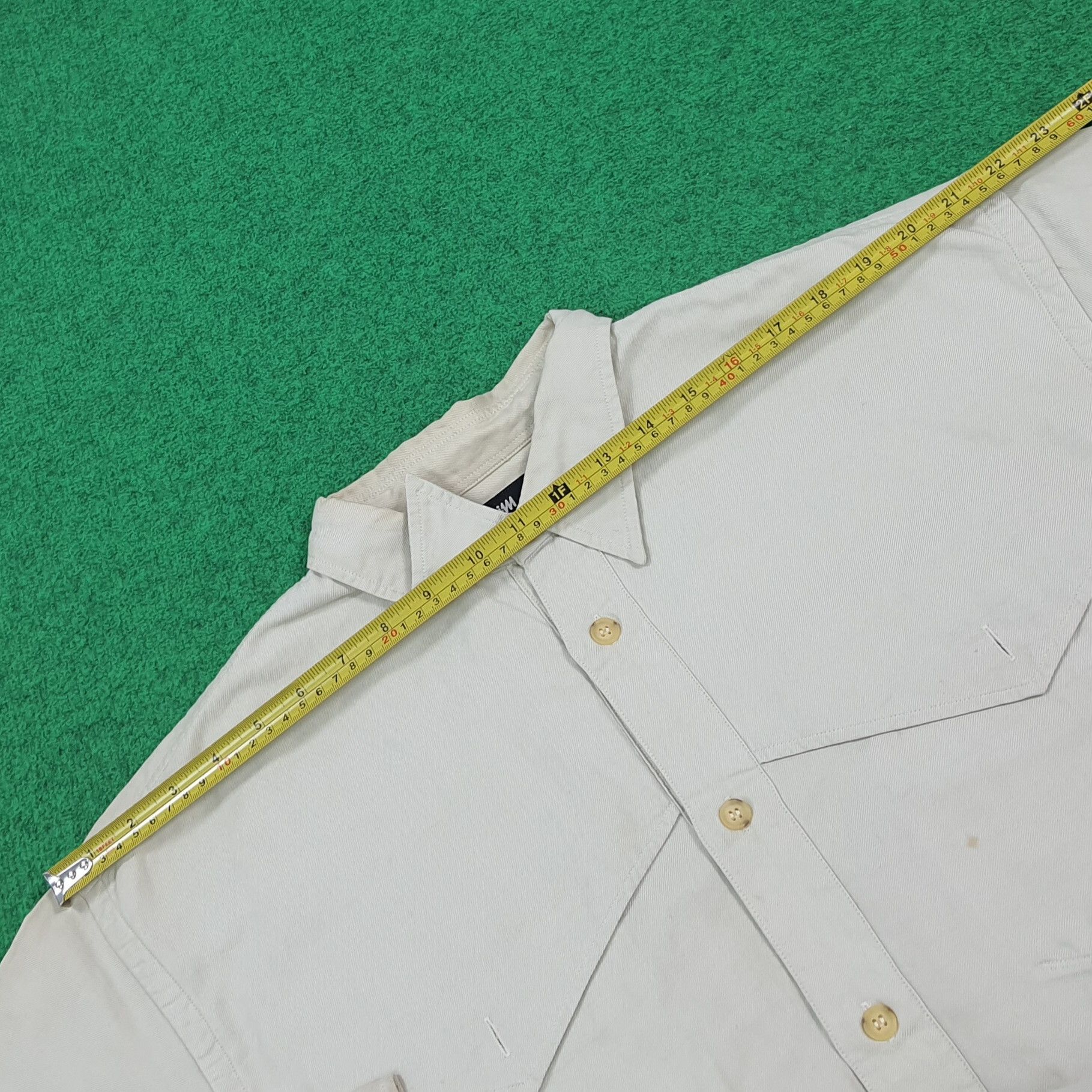 Issey Miyake Vintage 80s Issey Miyake Twill Military Style Shirt C299N75 Size US L / EU 52-54 / 3 - 10 Thumbnail
