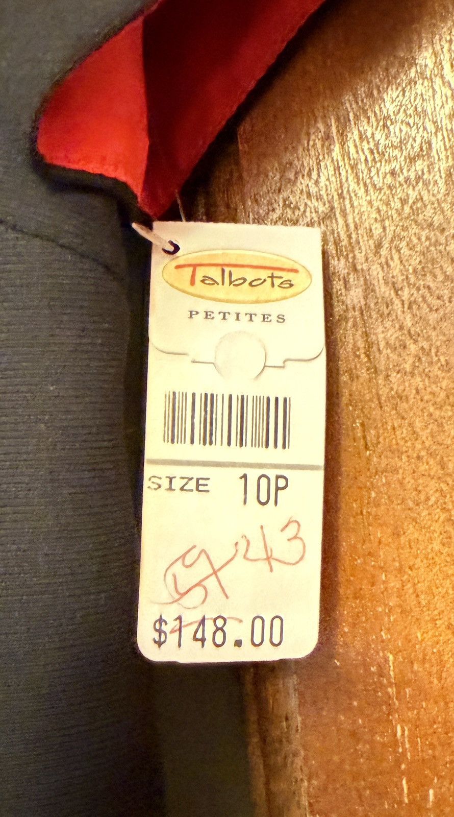 Talbots Talbots Women Petite Vtg Lined Black Dress Rhinestone Button Size L / US 10 / IT 46 - 4 Thumbnail