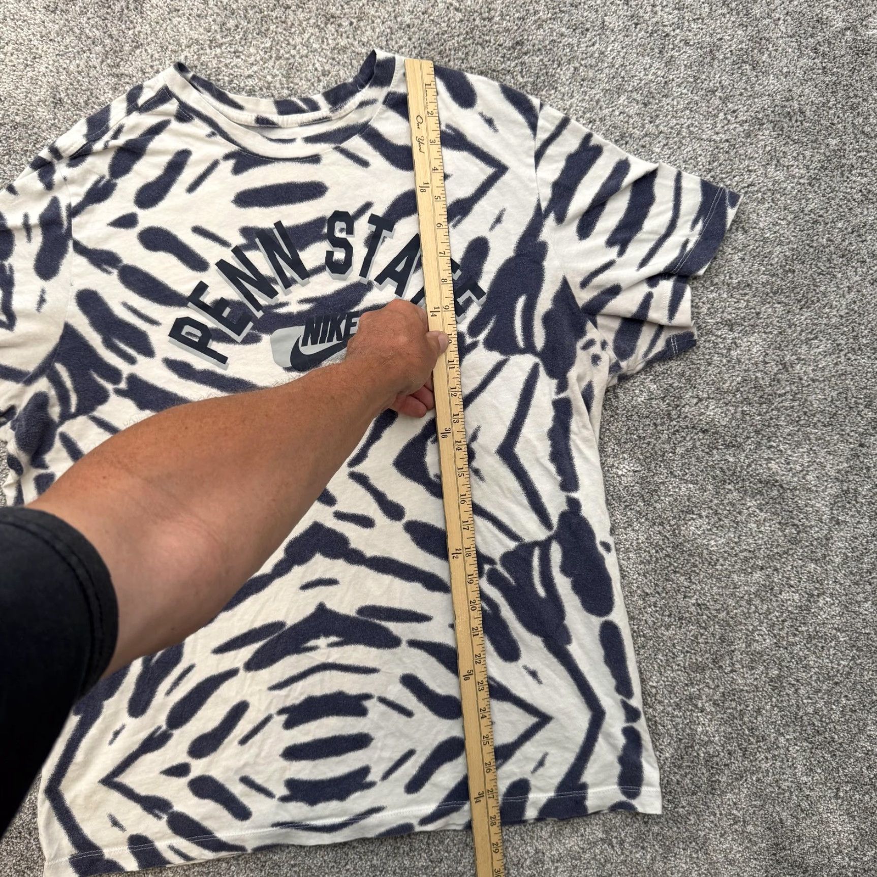 Nike Nike Penn State Shirt Mens XL Tie Dye Swoosh Graphic DH4158-100 Size US XL / EU 56 / 4 - 2 Thumbnail