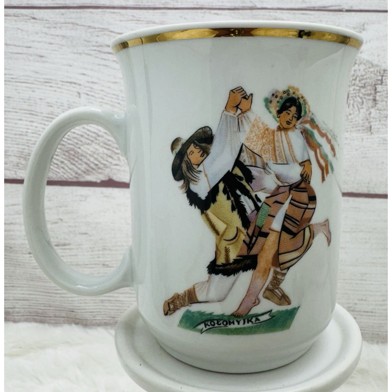 Other Favolina Poland Porcelain Coffee Mug Cup Polish Couple Danci Size ONE SIZE - 7 Thumbnail