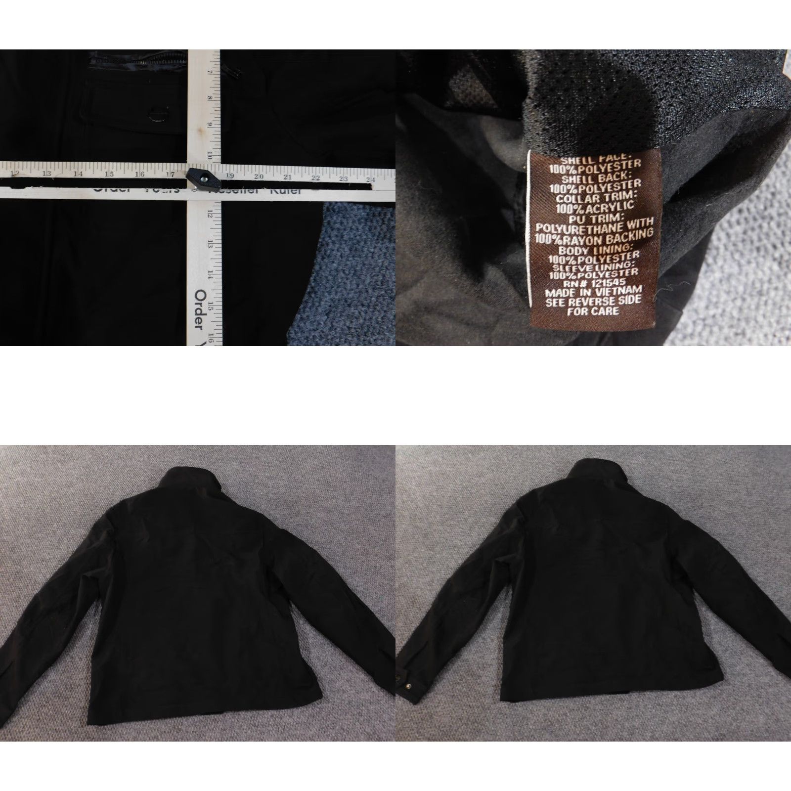 Michael Kors Michael Kors Jacket Regular Mens L Black Zip Polyester Lined Bomber Jacket Knit Solid Classic Size US L / EU 52-54 / 3 - 8 Thumbnail