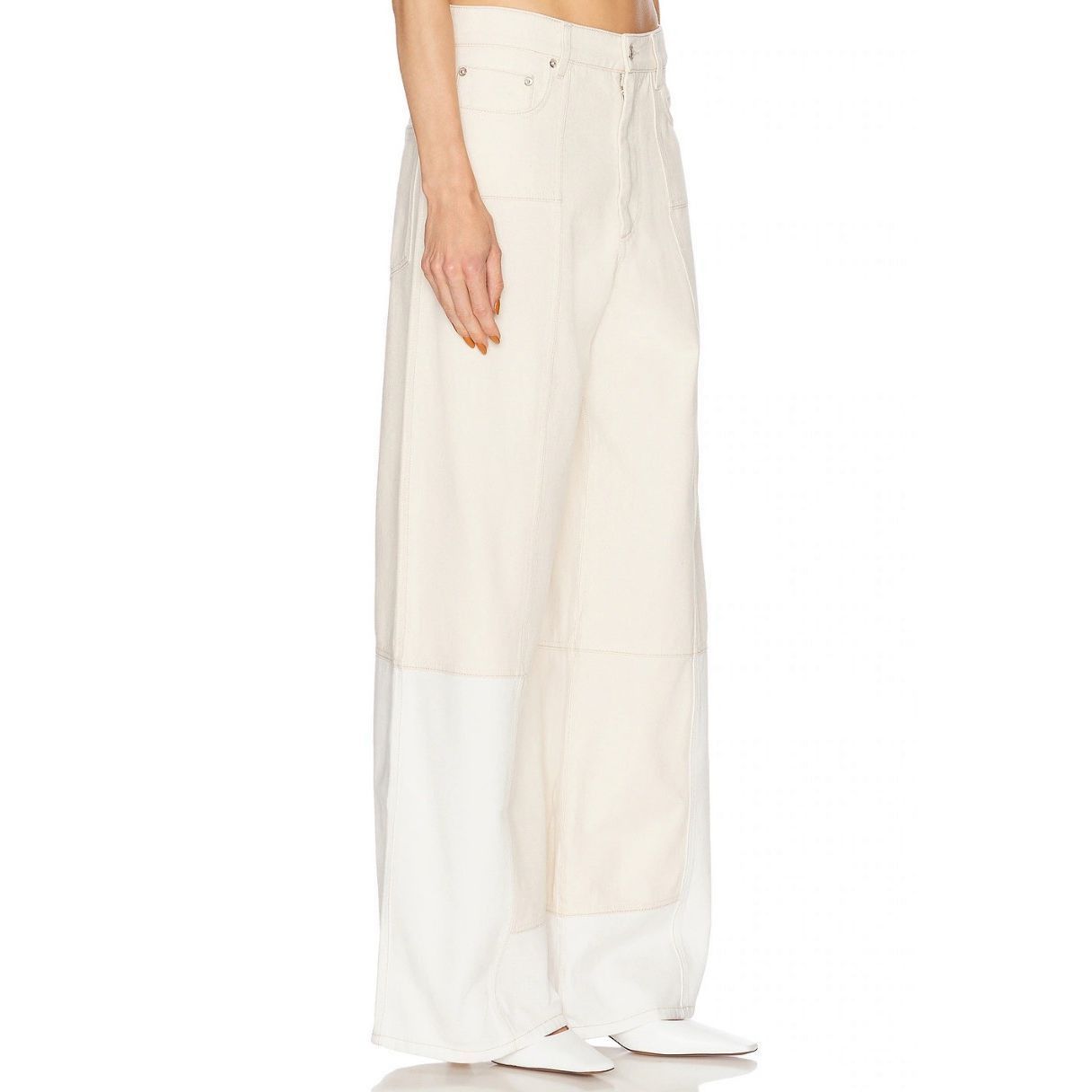 Sportmax SPORTMAX Etuania Trouser in Ivory Size 26 NWT Size 26" / US 2 / IT 38 - 3 Thumbnail