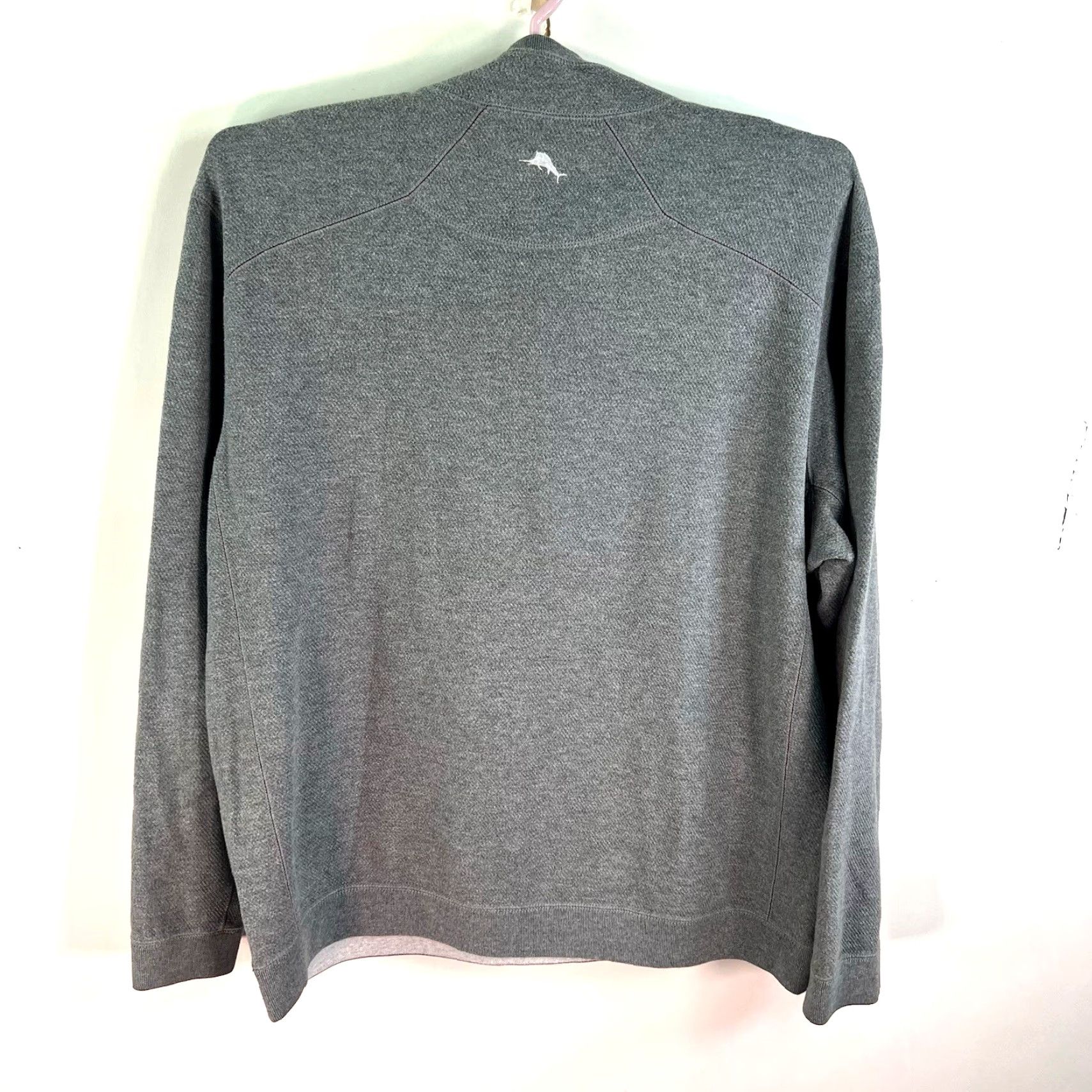Tommy Bahama Tommy Bahama 1/4 Zip Sweatshirt Mens 2XL Gray Reversible Pullover Size US XXL / EU 58 / 5 - 7 Thumbnail