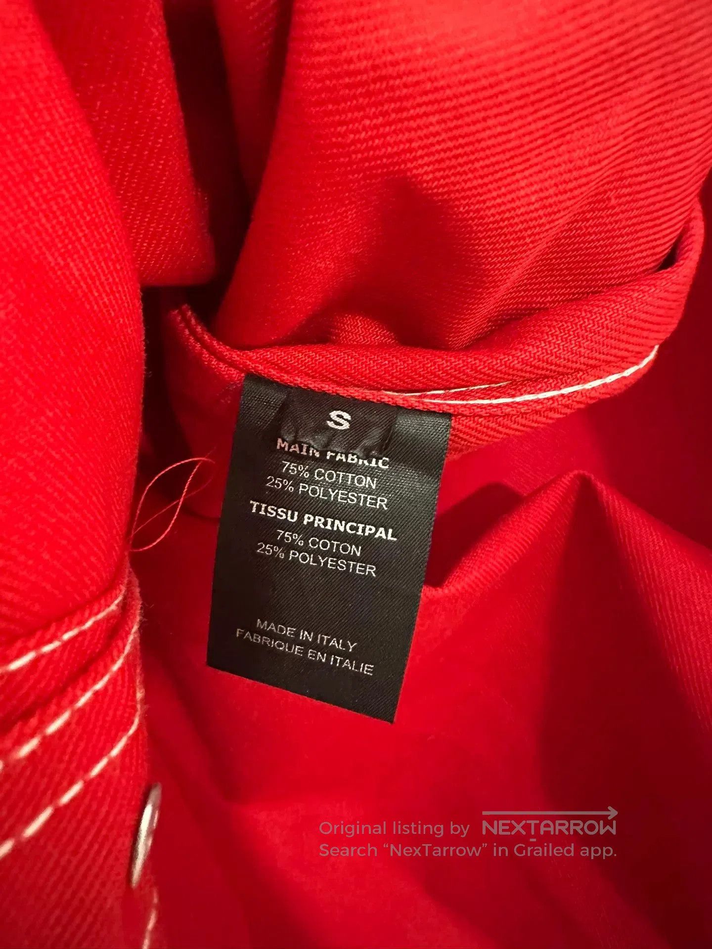 Vetements Vetements Red Denim Shirt Jacket. Size US S / EU 44-46 / 1 - 3 Thumbnail
