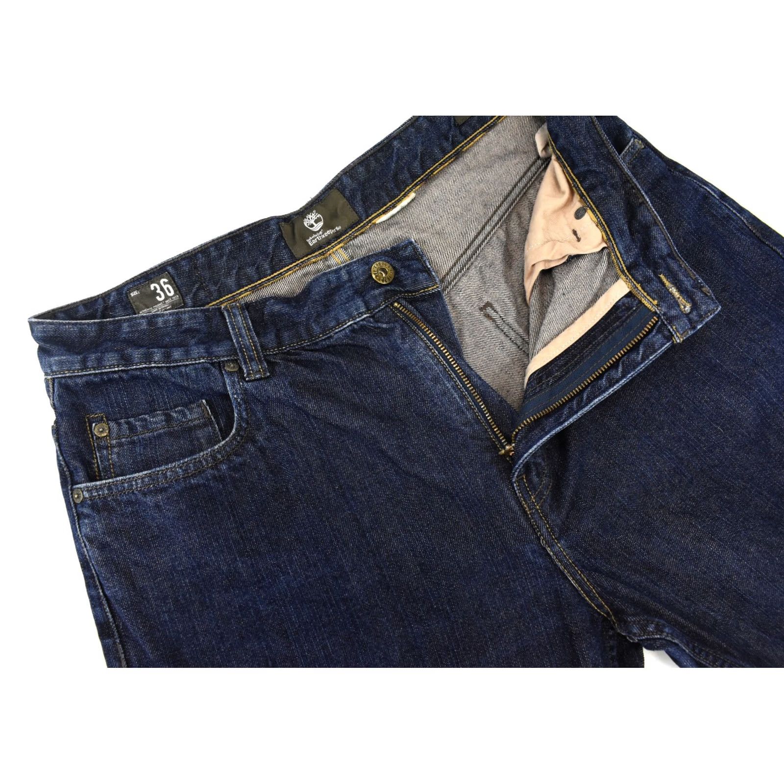 Timberland TIMBERLAND Jeans Men's Tilt Regular Fit Zip Fly Dark Blue Casual W36 Regular Size US 36 / EU 52 - 4 Thumbnail