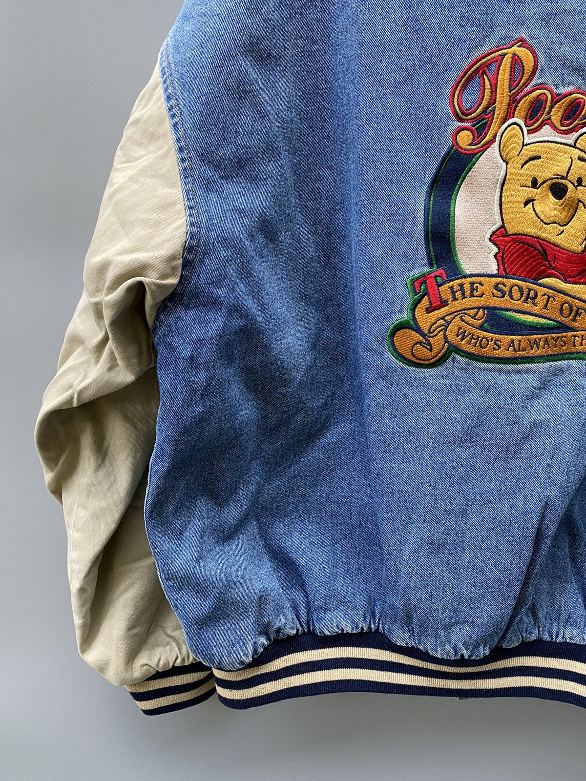 Disney 90s No- Pooh Bother Bear - Xxxtentacion Varsity Jacket Size US XXL / EU 58 / 5 - 10 Thumbnail