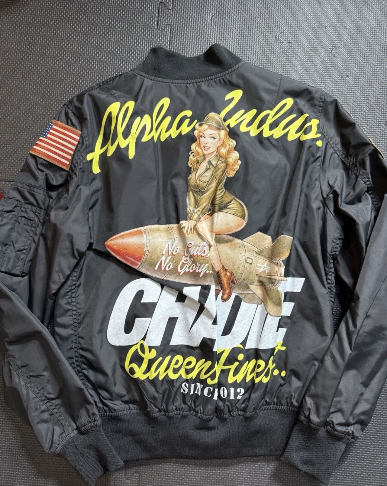 Alpha Industries Alpha Industries X Chadie Bomber No Guts No Glory L-2B Size US S / EU 44-46 / 1 - 2 Thumbnail